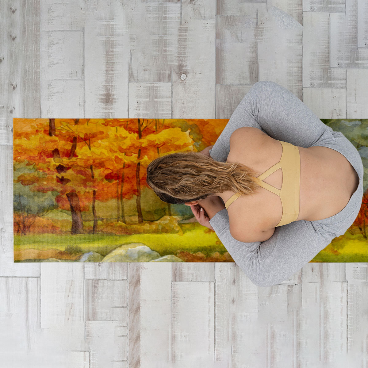 Autumn Forest Yoga Mat