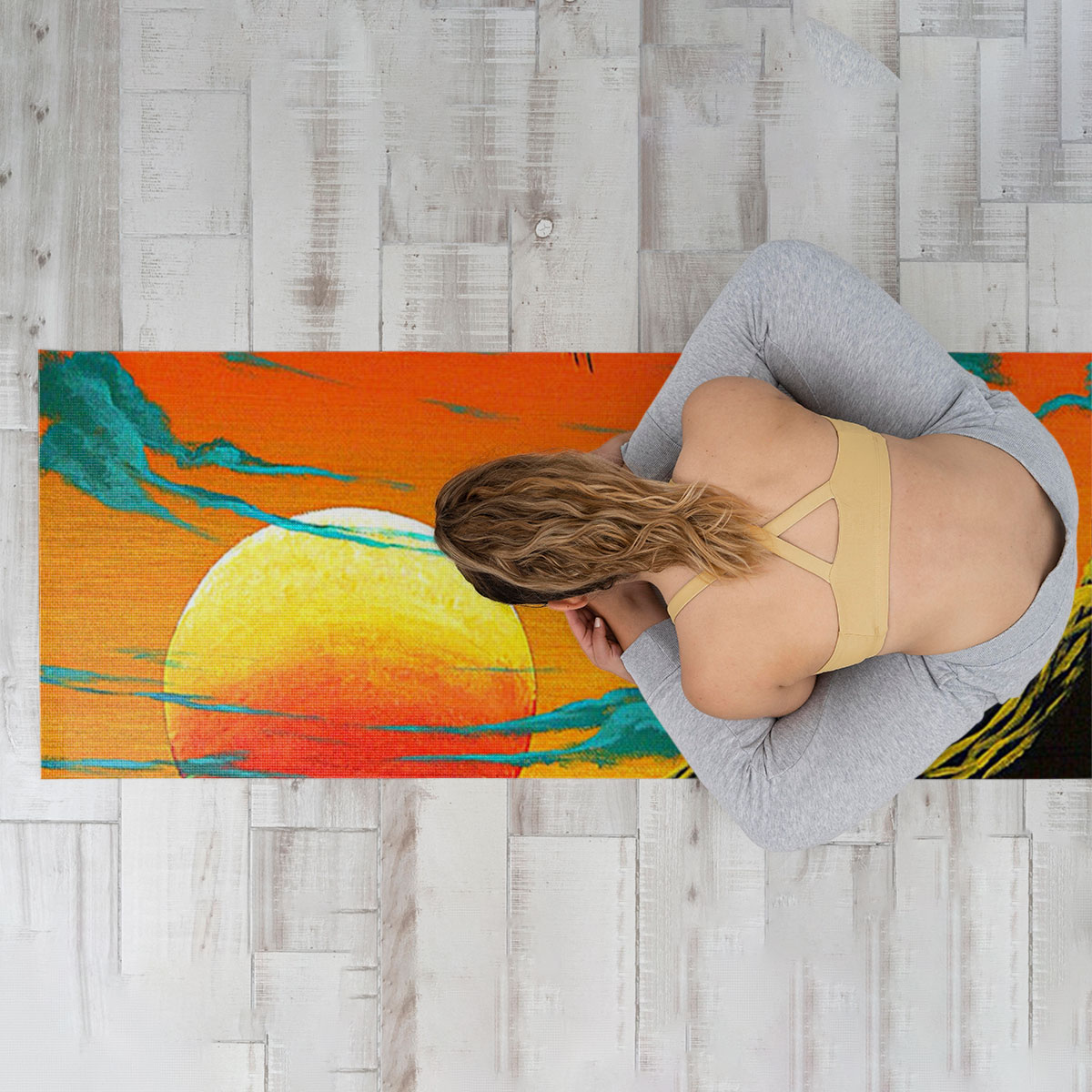 Beach Sunset Yoga Mat