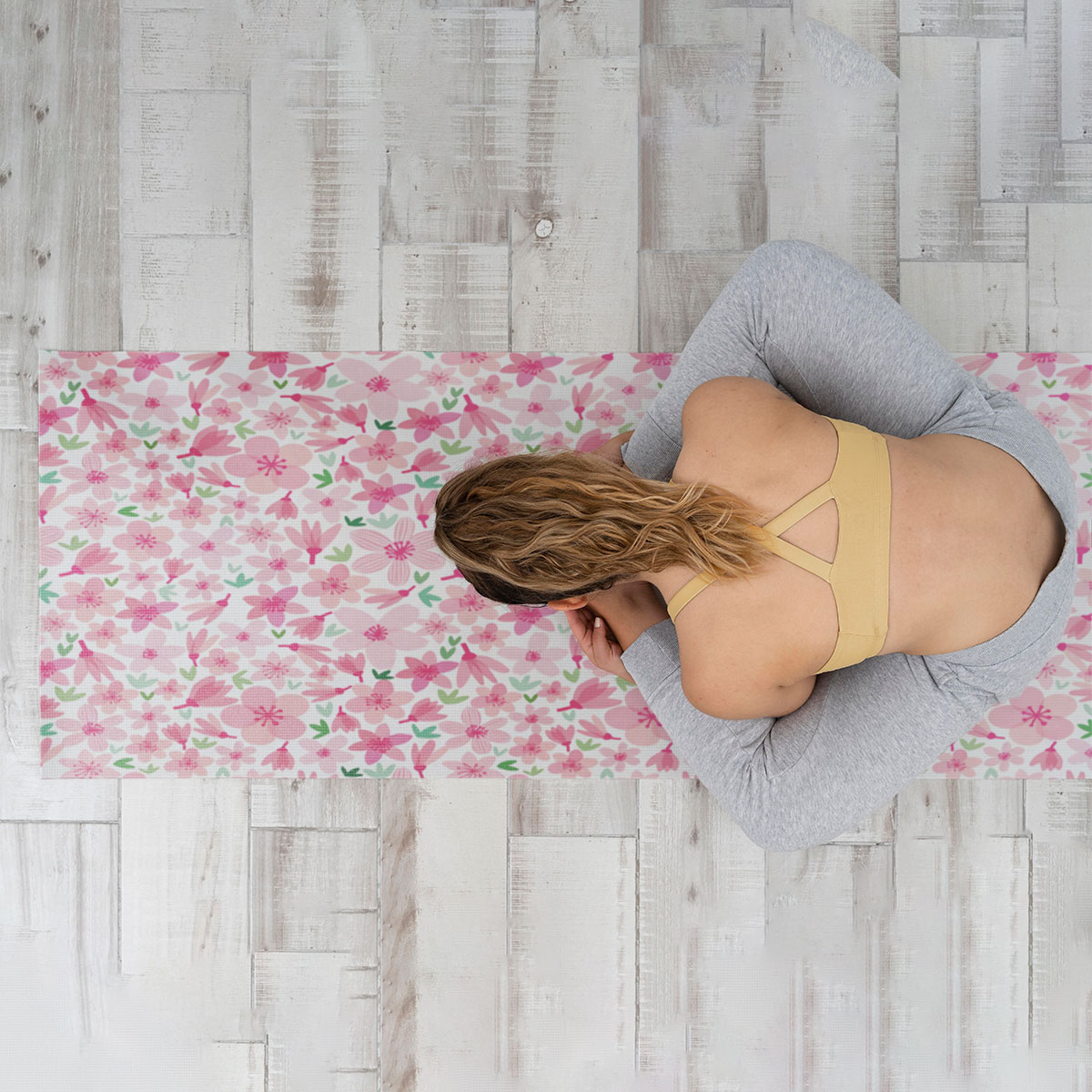 Beautiful Cherry Blossom Yoga Mat