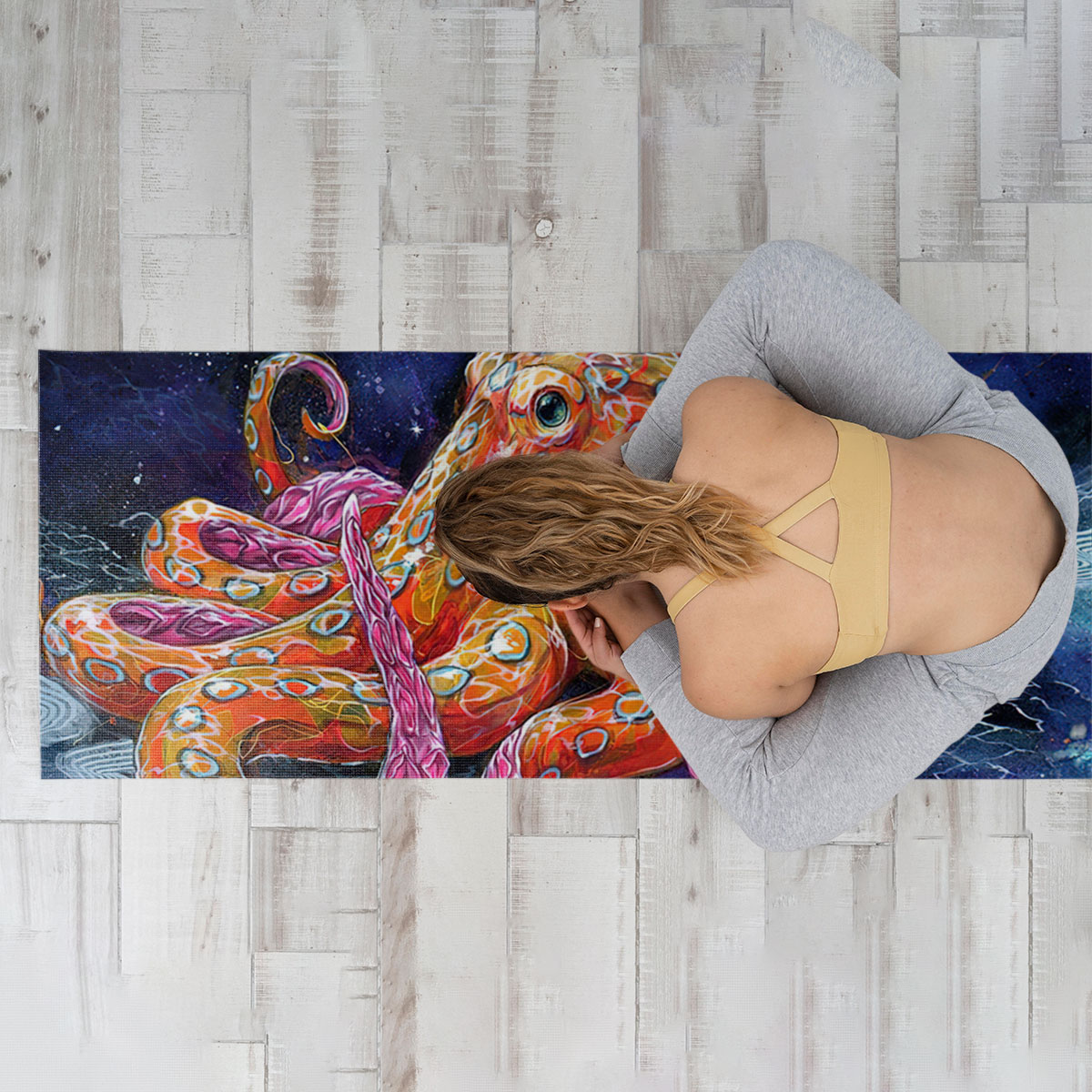 Beautiful Octopus Yoga Mat