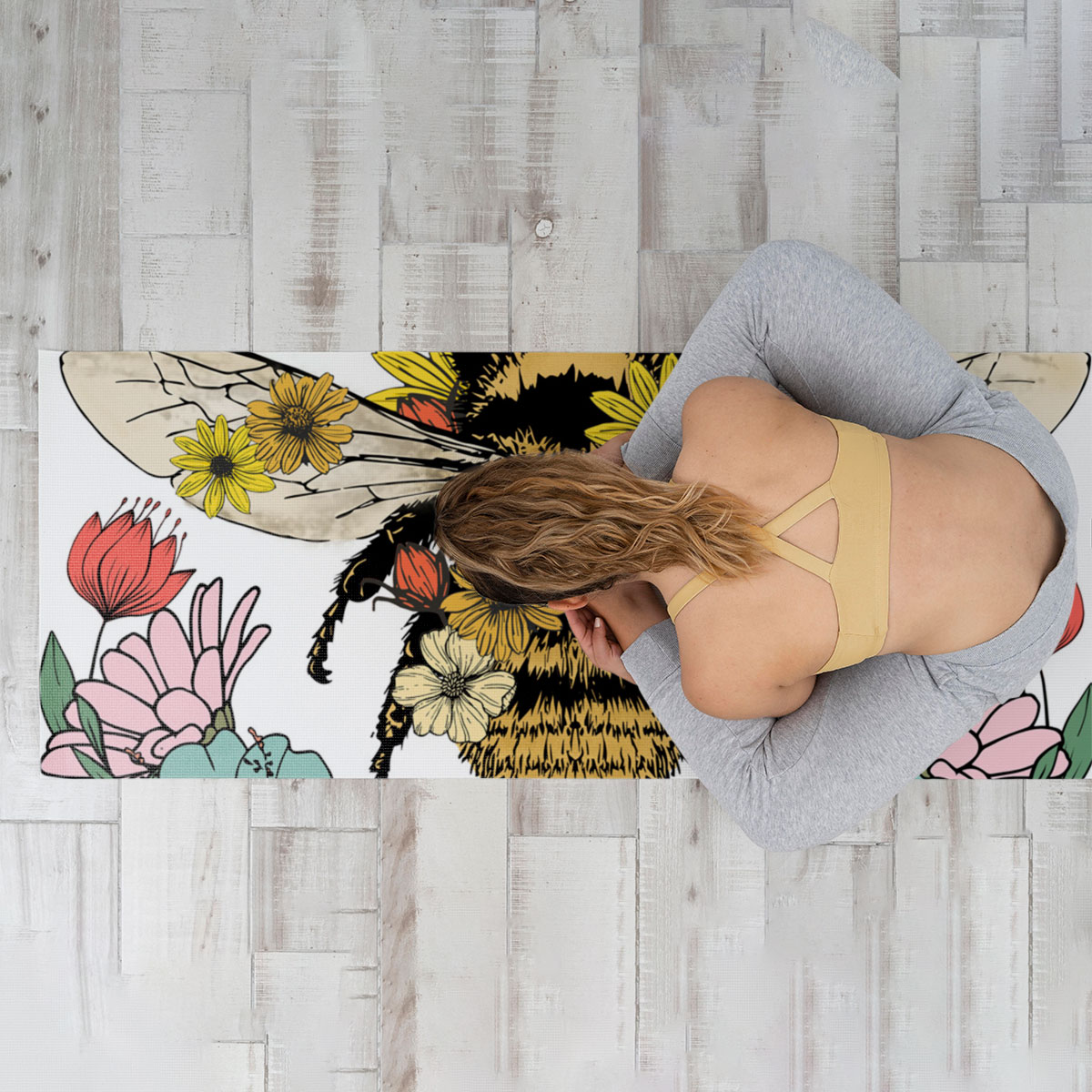 Bee Mind Yoga Mat