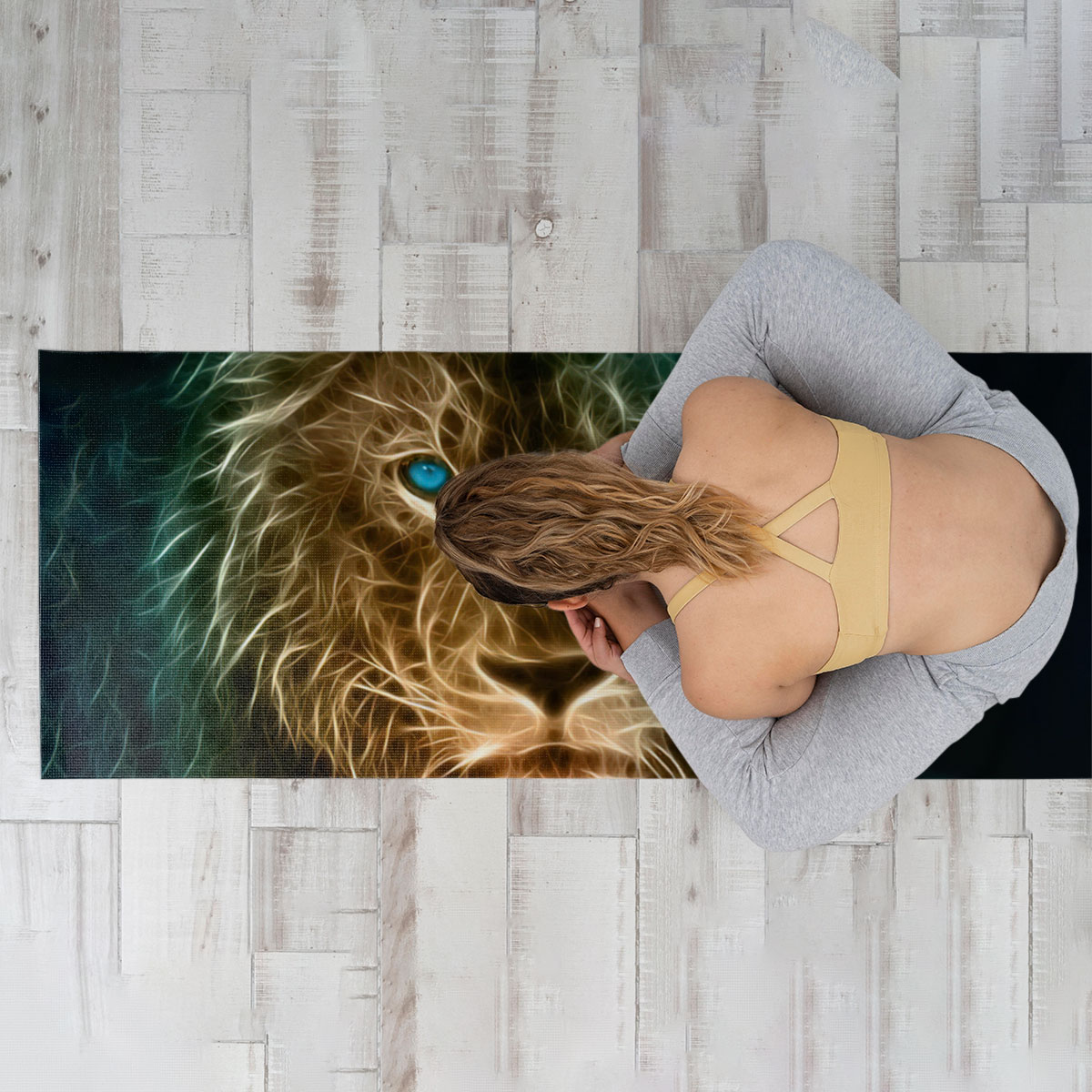 Black Lion Yoga Mat