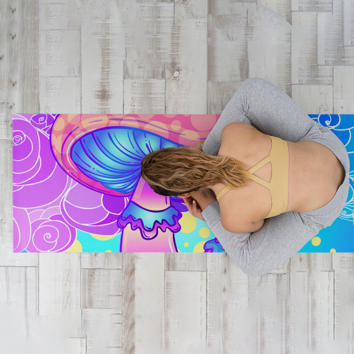 Psychedelic Mushroom Yoga Mat