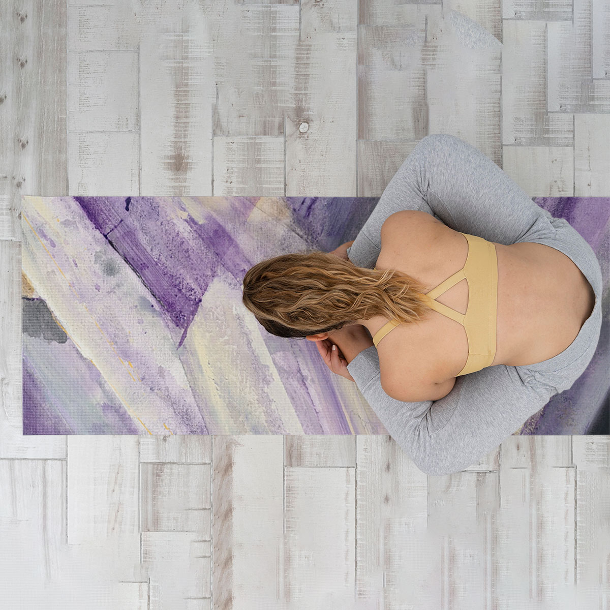 Purple Glacier Yoga Mat