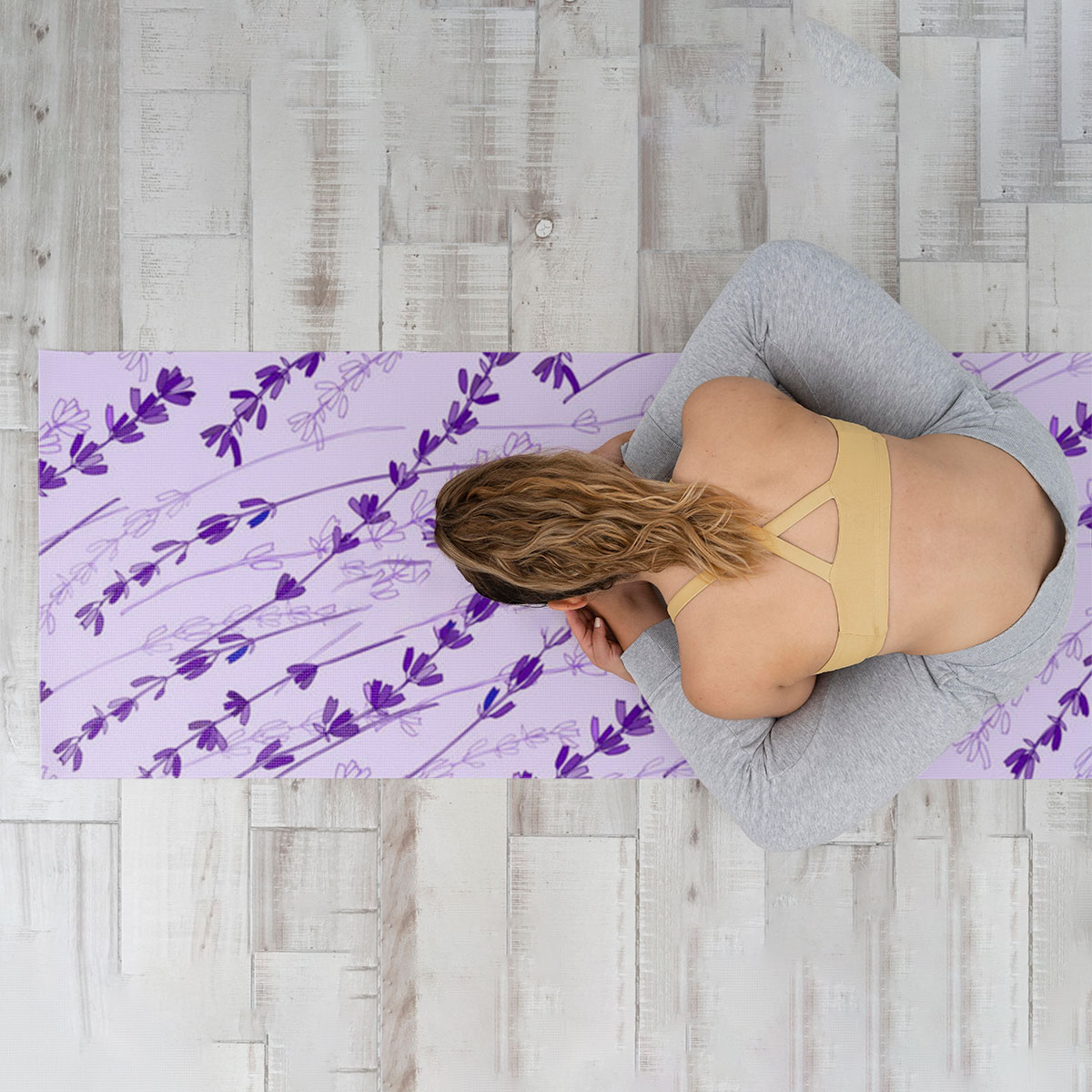 Purple Lavender 1 Yoga Mat