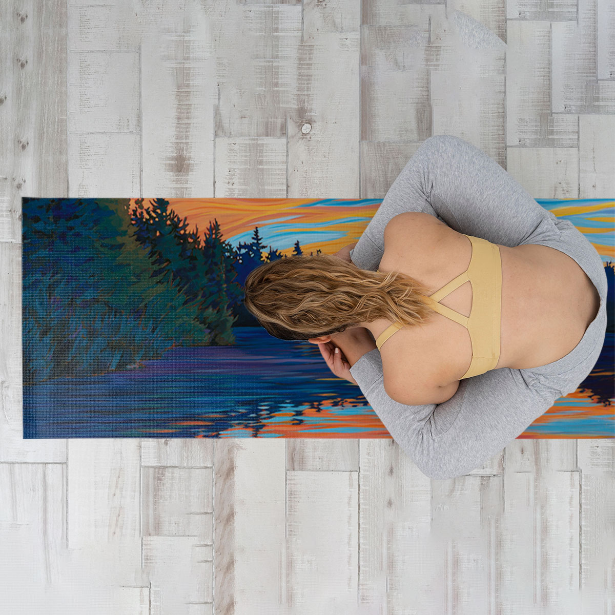 Sunset Victoria Falls Yoga Mat