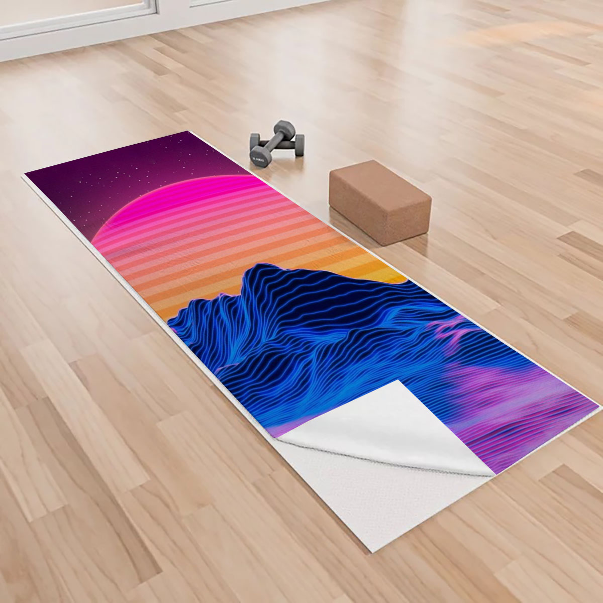 Aesthetic Sunset Yoga Towels