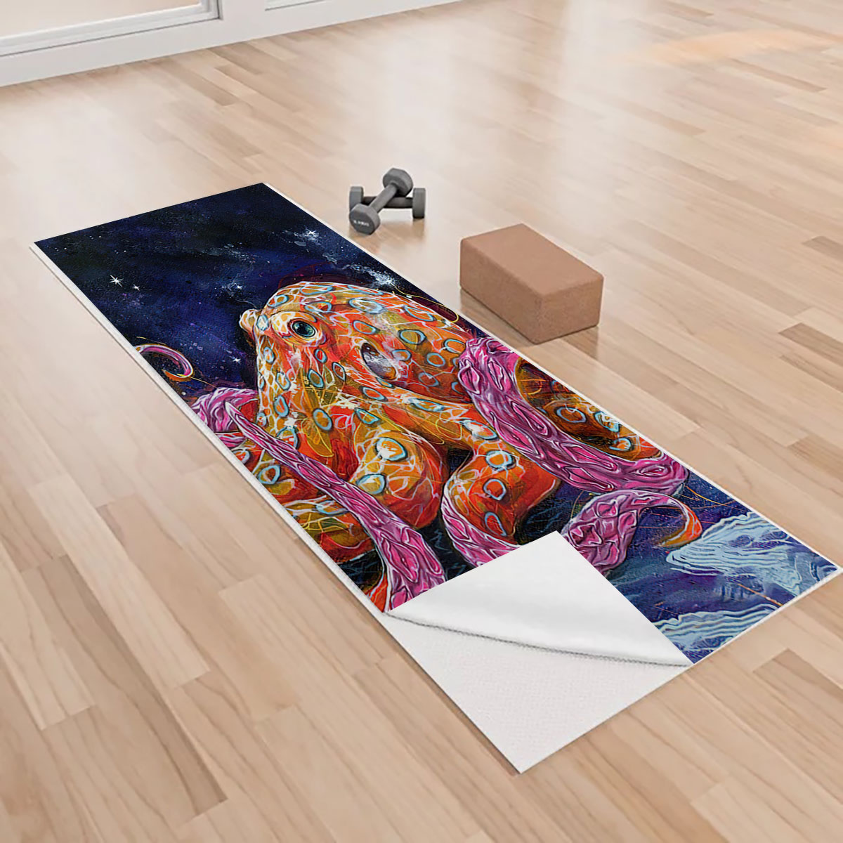 Beautiful Octopus Yoga Towels