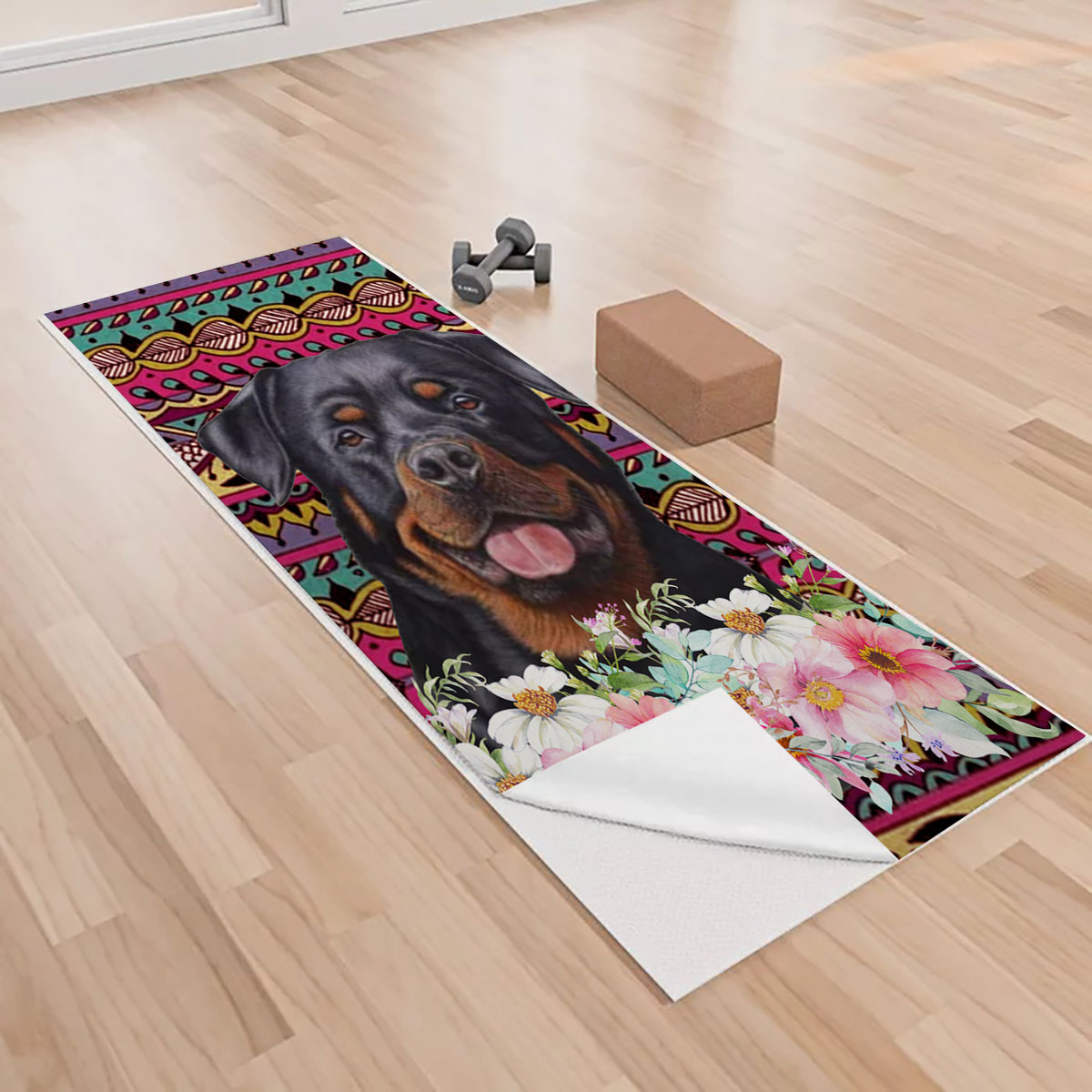 Boho Dog Yoga Towels