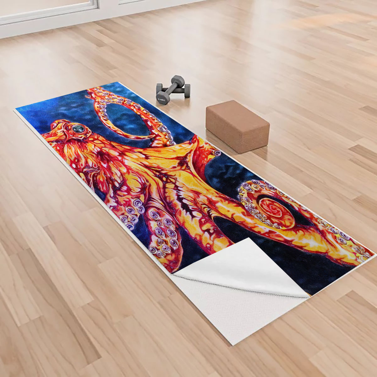 Psychedelic Octopus Yoga Towels