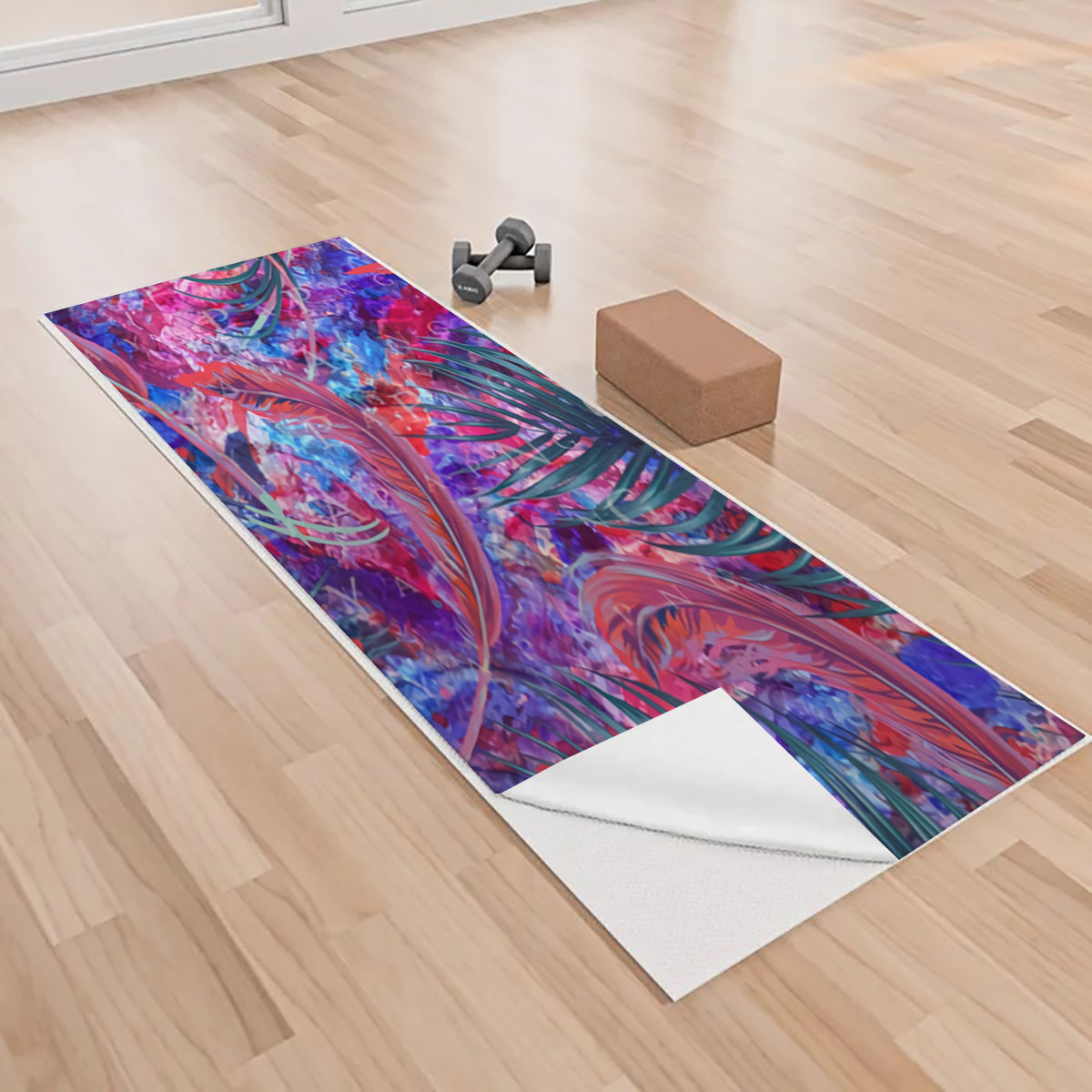 Psychedelic Orchid Yoga Towels