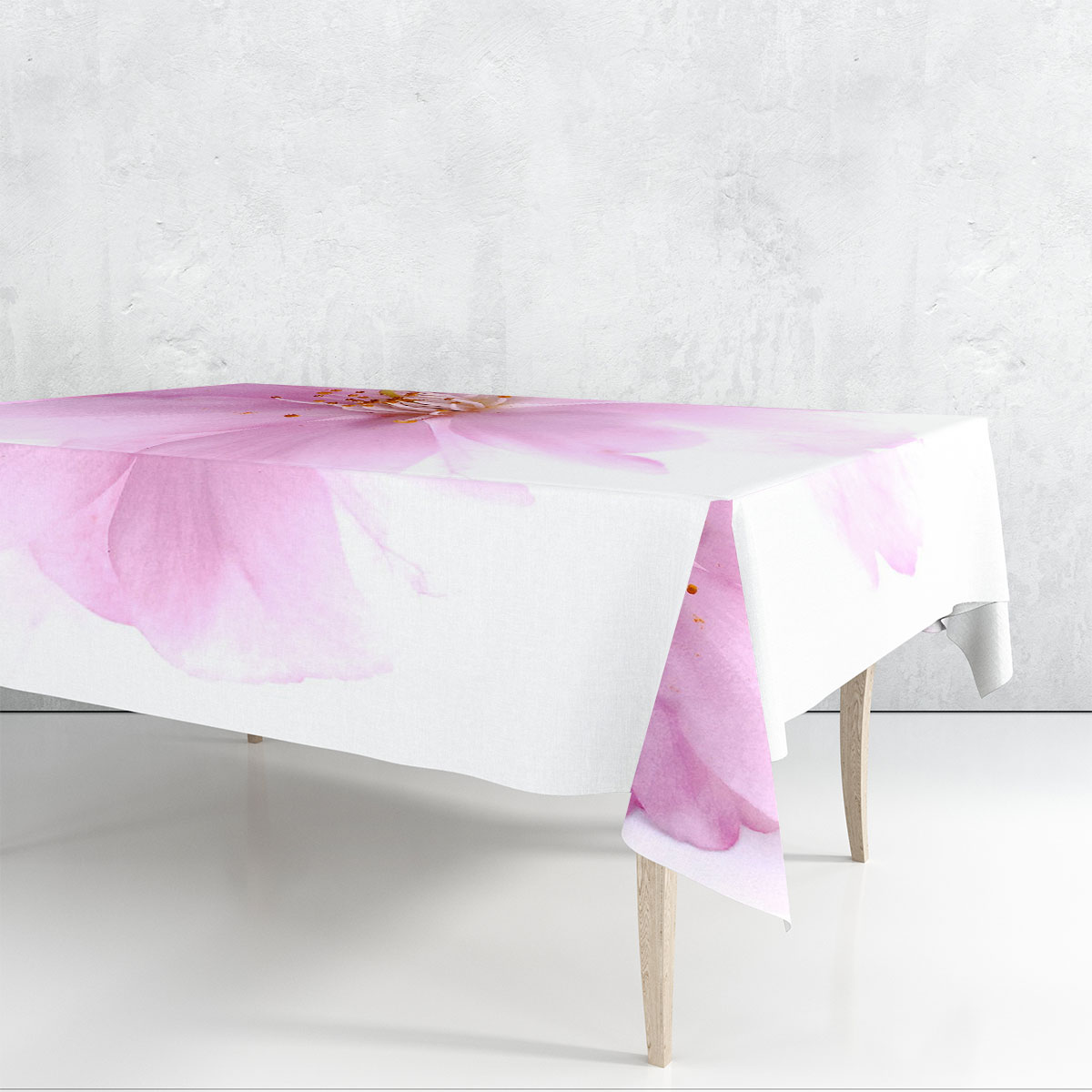 Classic Cheery Blossom Rectangle Tablecloth