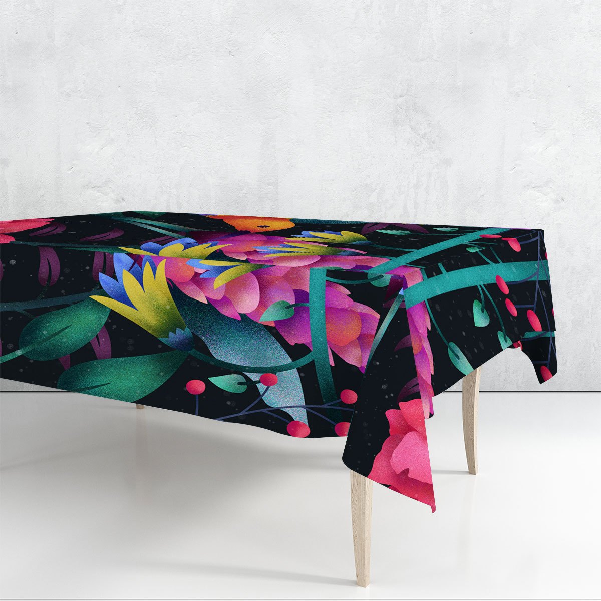 Colorful Humming Bird Rectangle Tablecloth