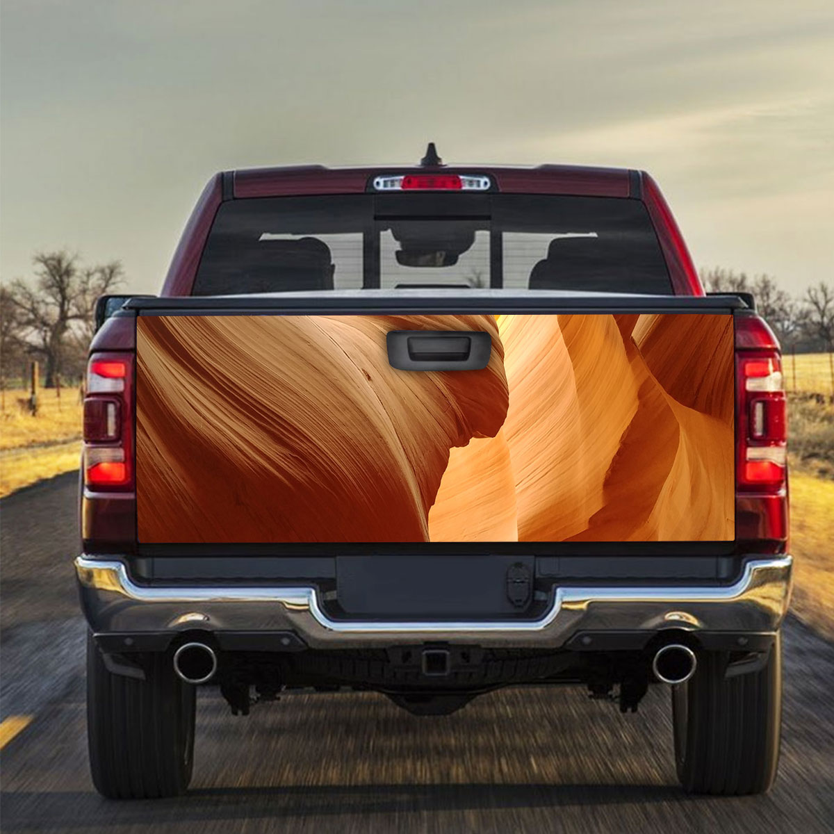 Canyon with Light Rays Landscape Truck Bed Decal