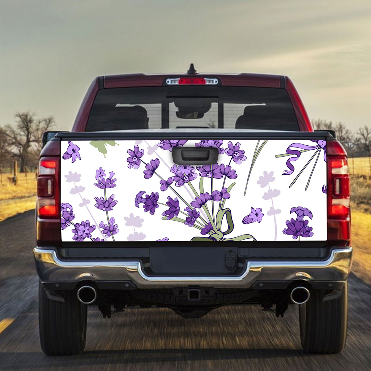 Classic Purple Lavender Truck Bed Decal