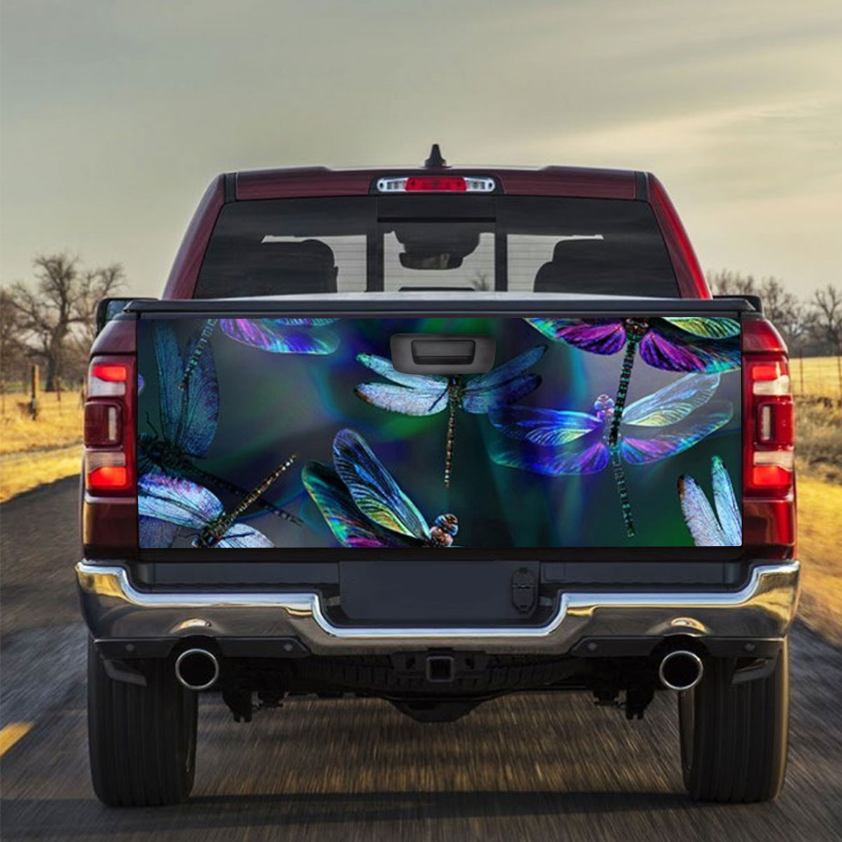Colorful Dragonfly Truck Bed Decal