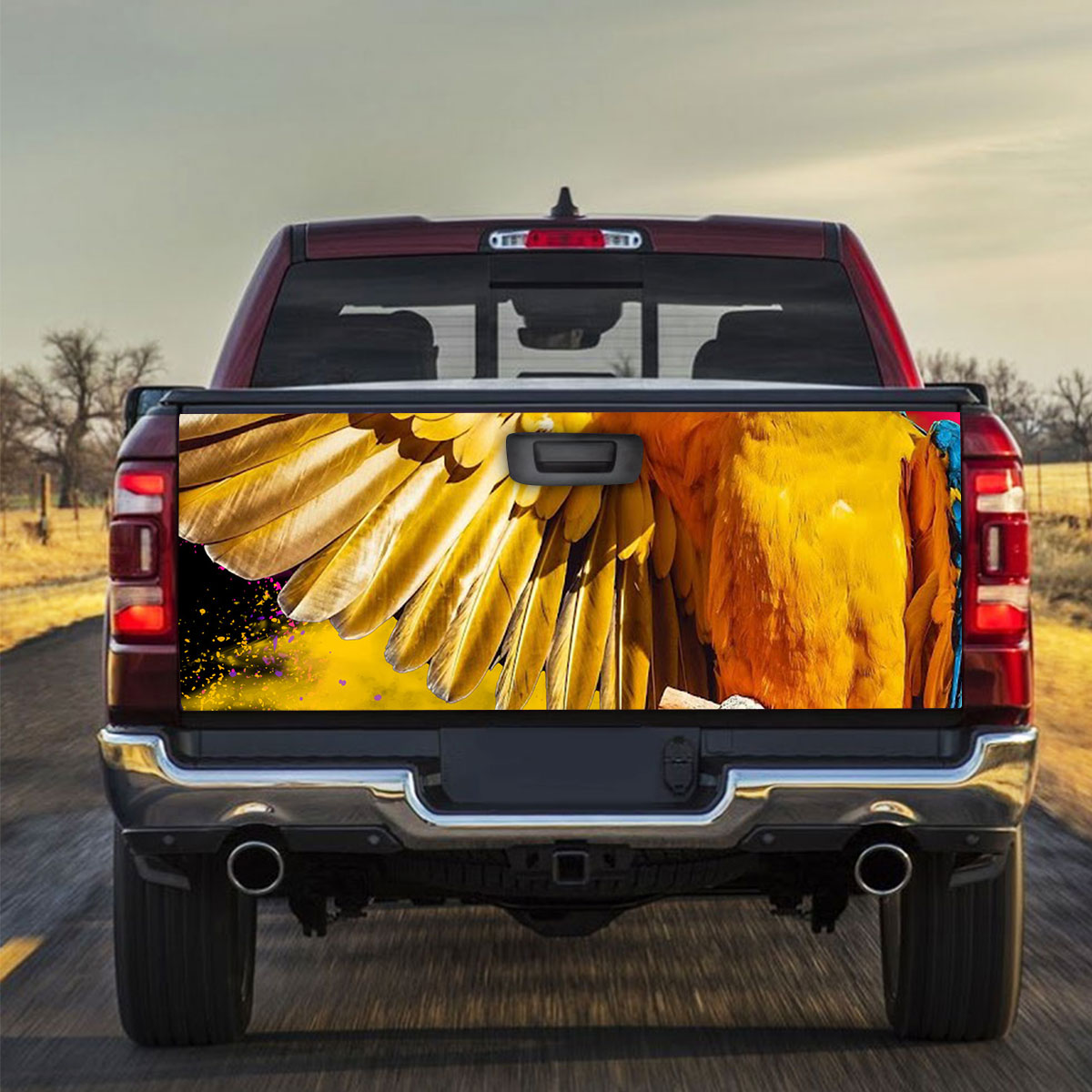 Colorful Parrot Truck Bed Decal