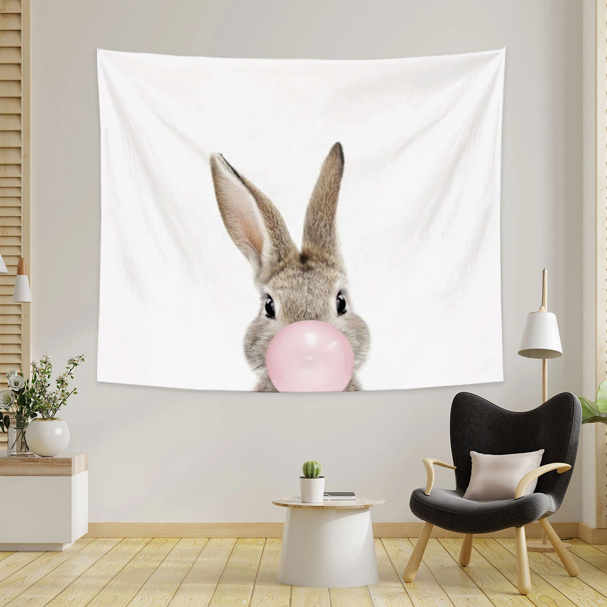 Bubblegum Bunny Tapestry