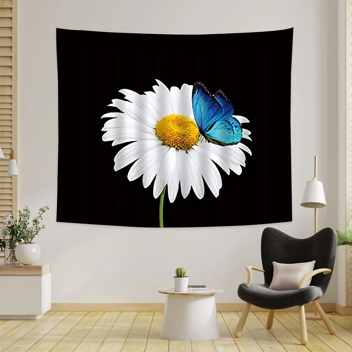 Classic Daisy With Butterfly Tapestry