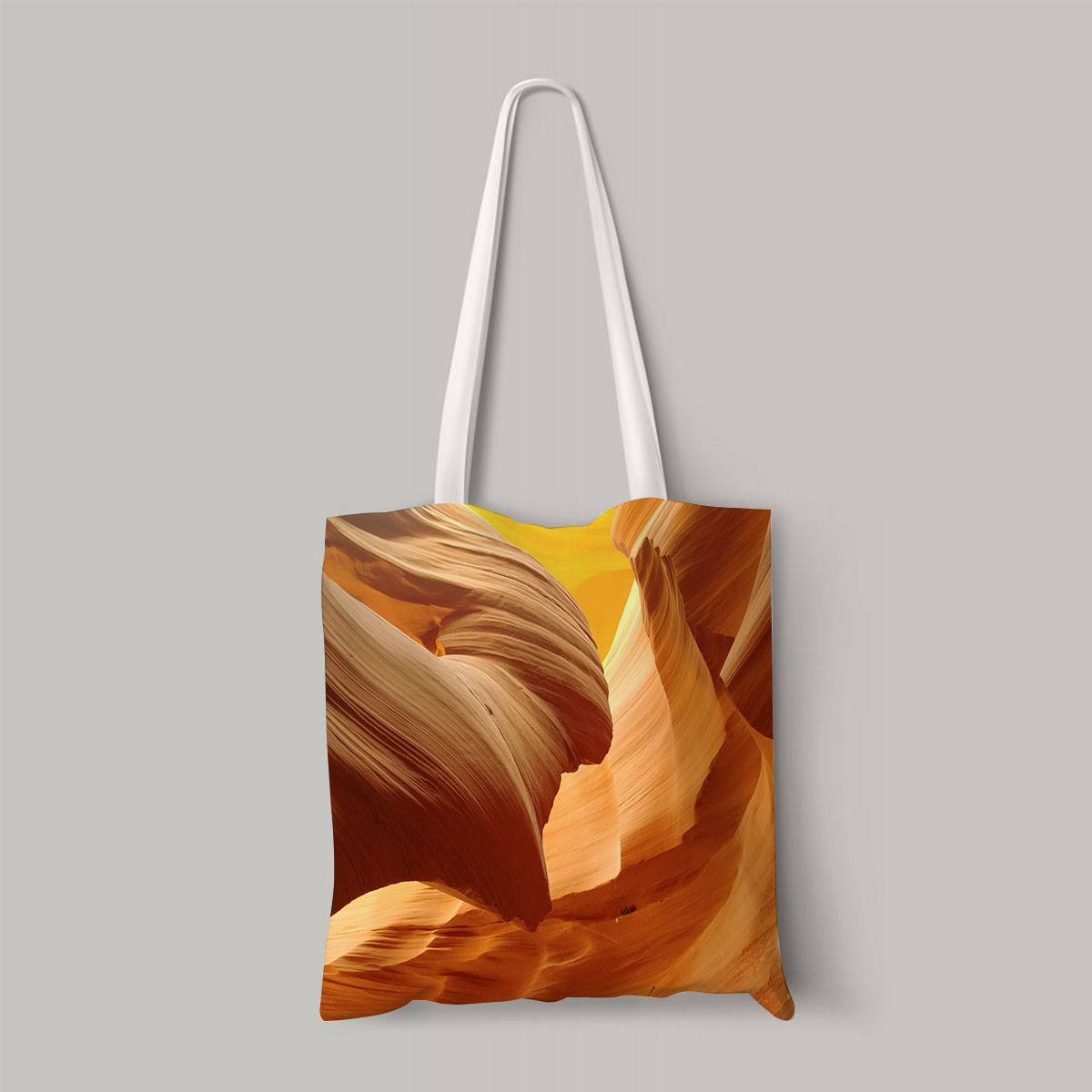 Canyon with Light Rays Landscape Totebag