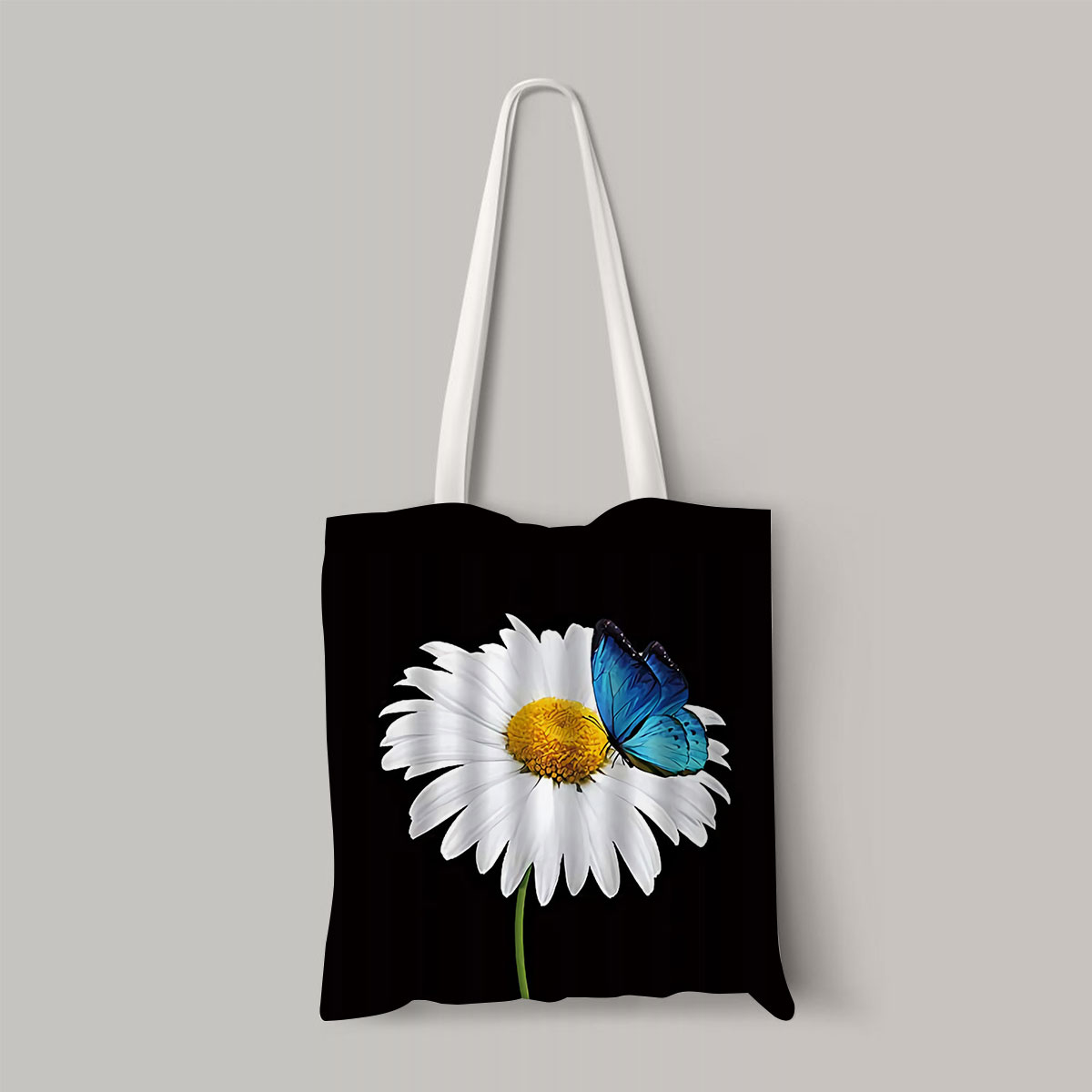 Classic Daisy With Butterfly Totebag