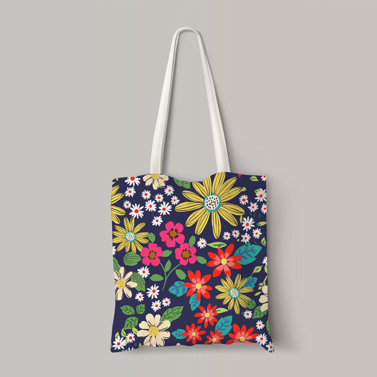 Colorful Daisy Totebag