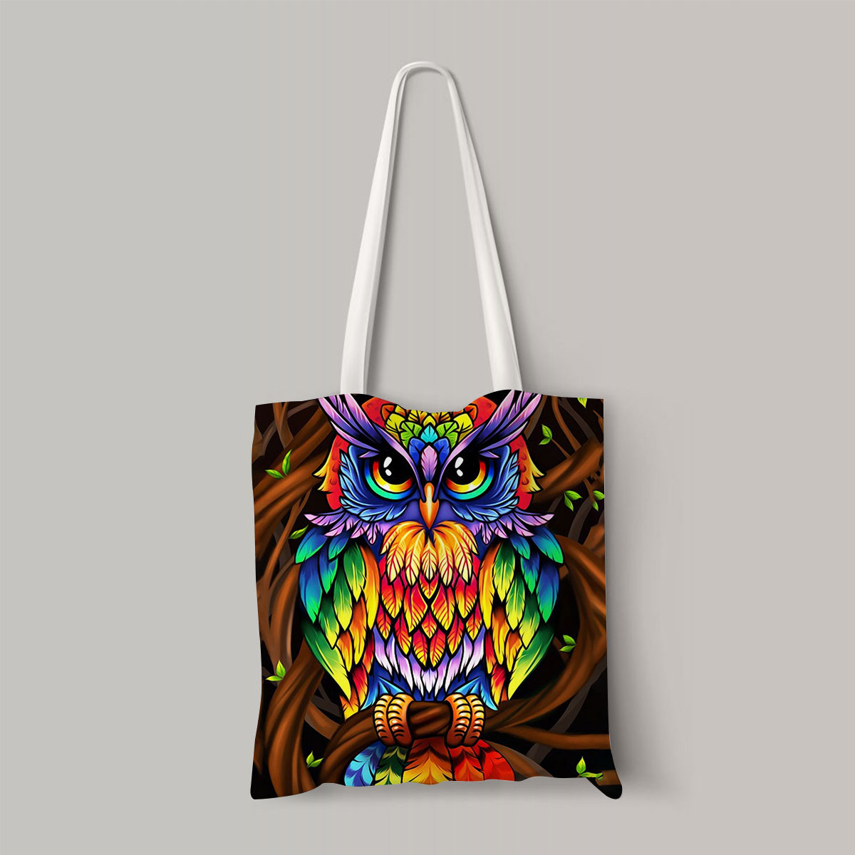 Colorful Owl Totebag
