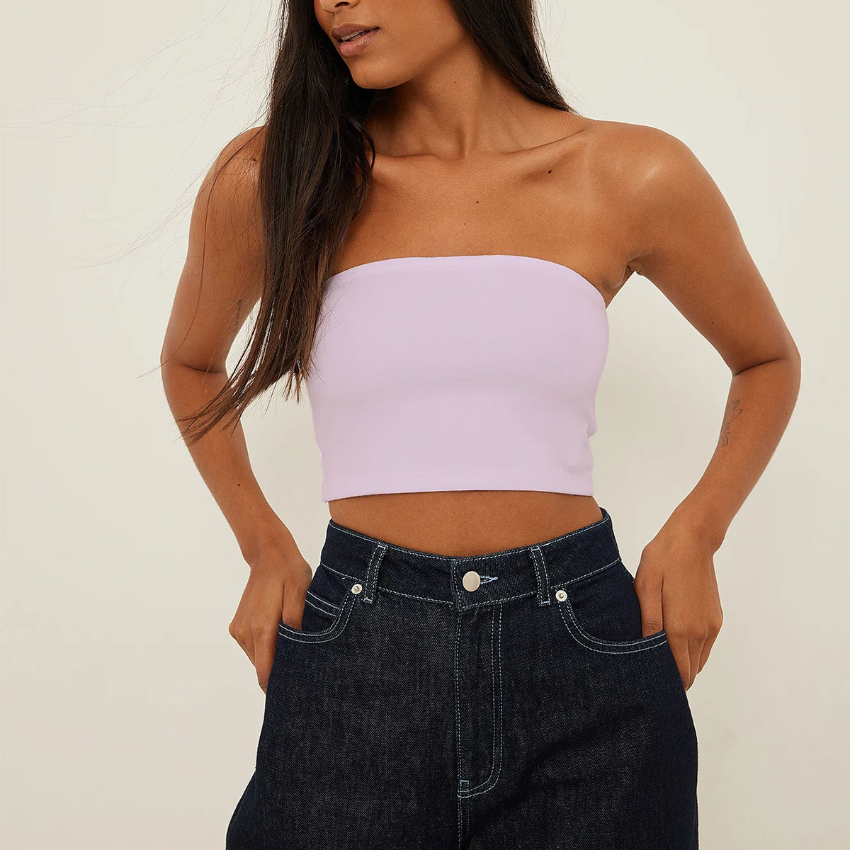 Classic Purple Butterfly pillow Tube Top