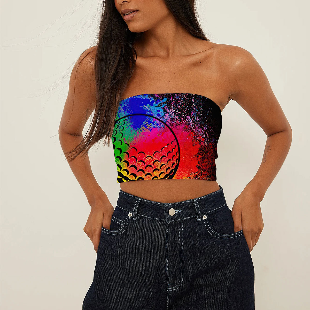 Colorful Golf Tube Top