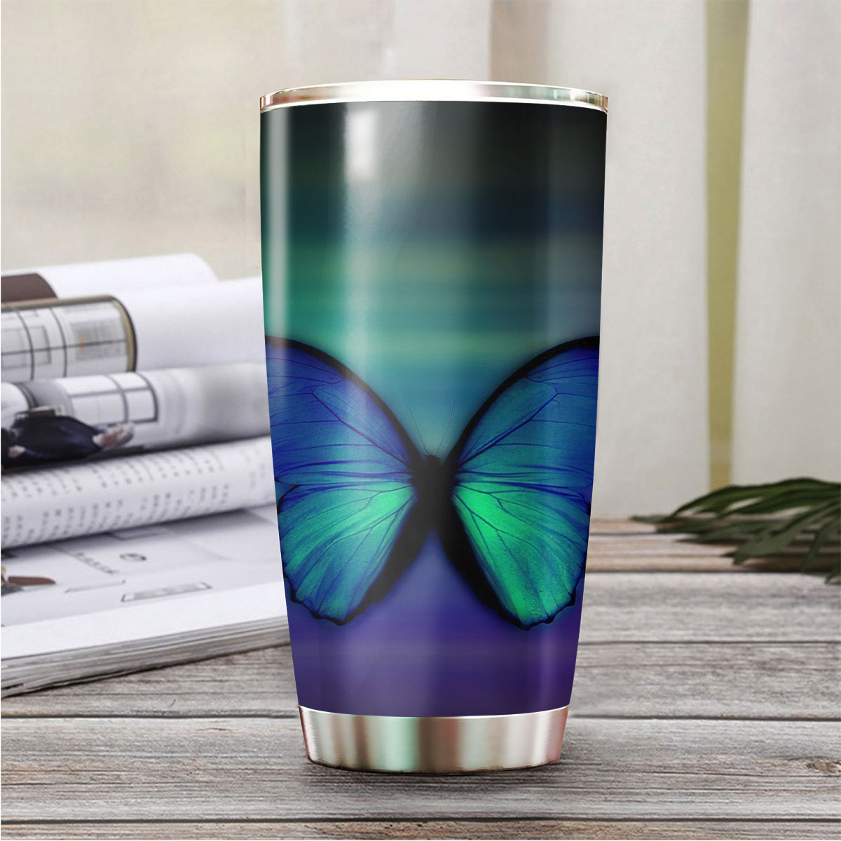 Butterfly At Night Tumbler