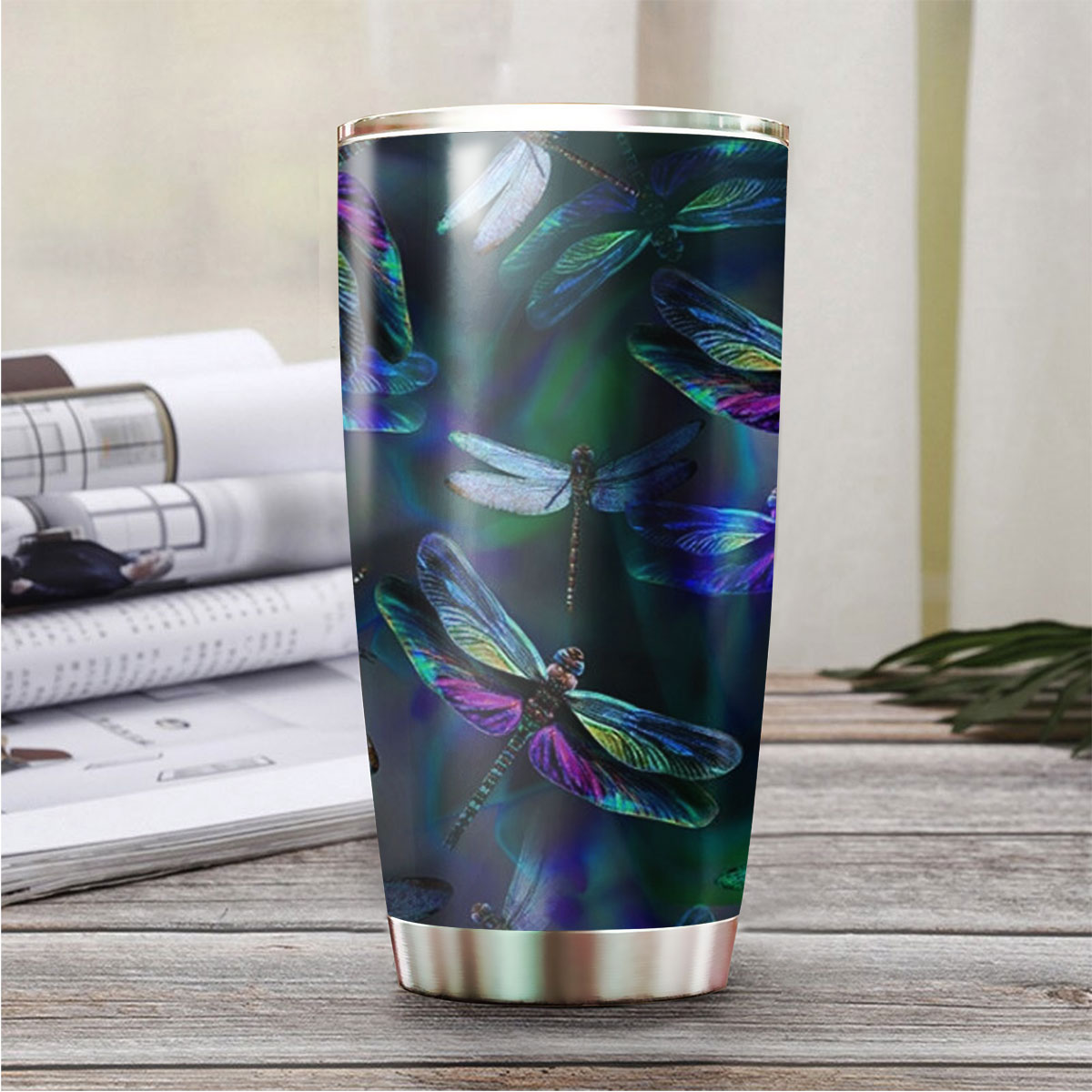 Colorful Dragonfly Tumbler