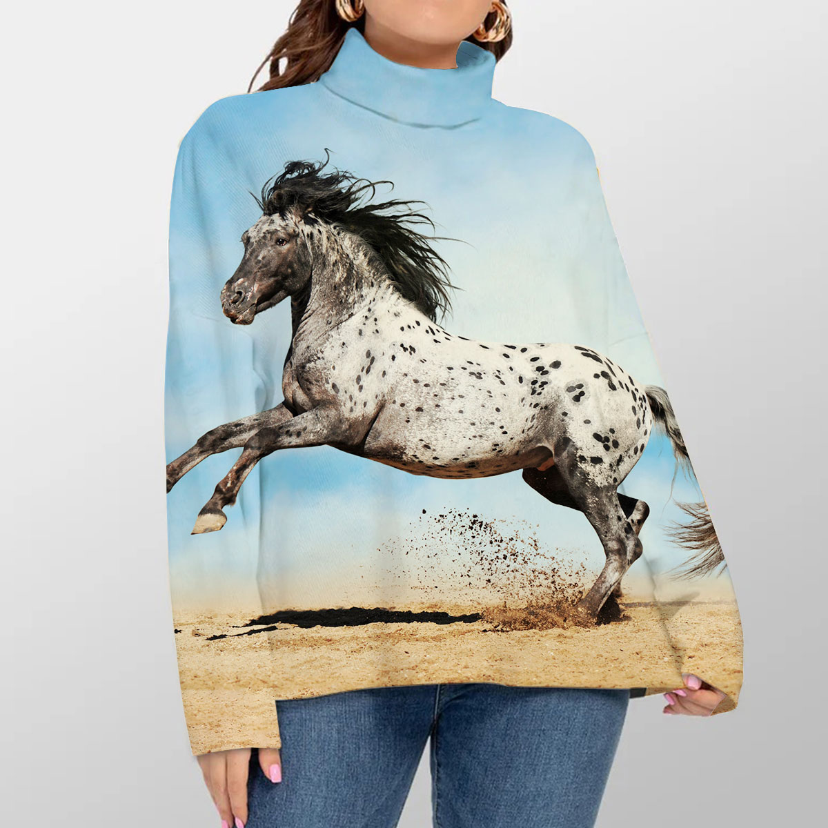 Brave Horse Turtleneck Sweater