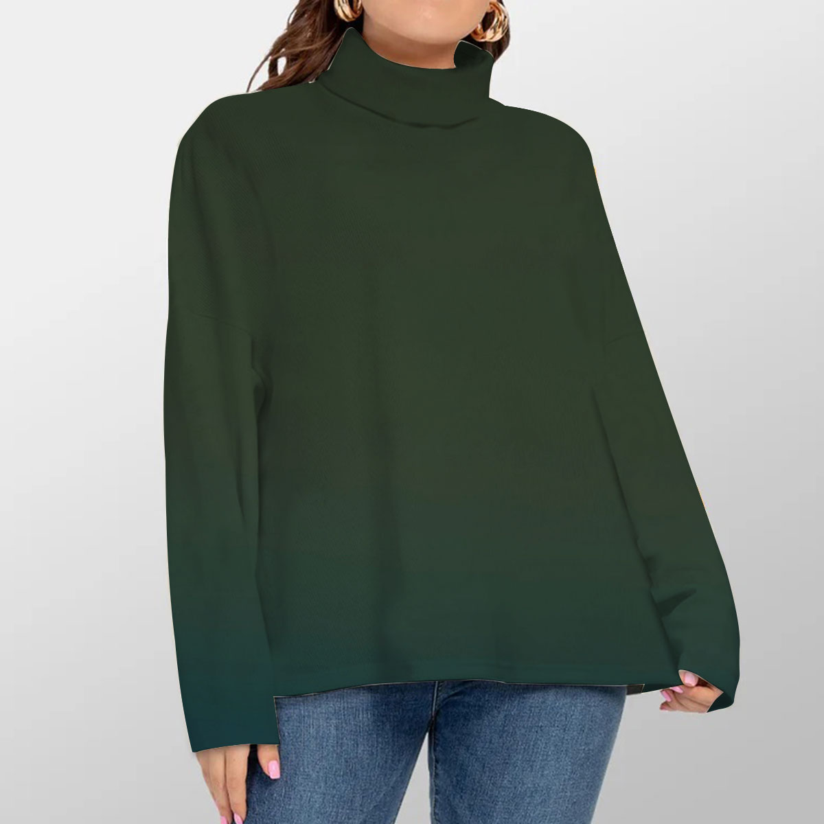 Butterfly At Night pillow Turtleneck Sweater