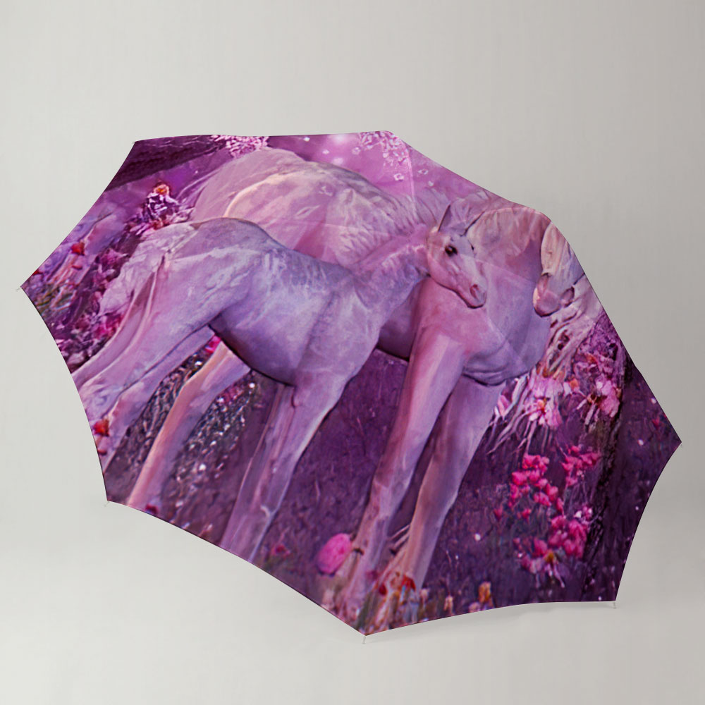 Cherry Blossom Unicorn Umbrella