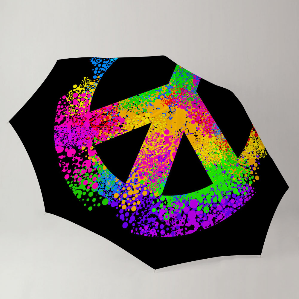 Classic Hippie Peace Umbrella