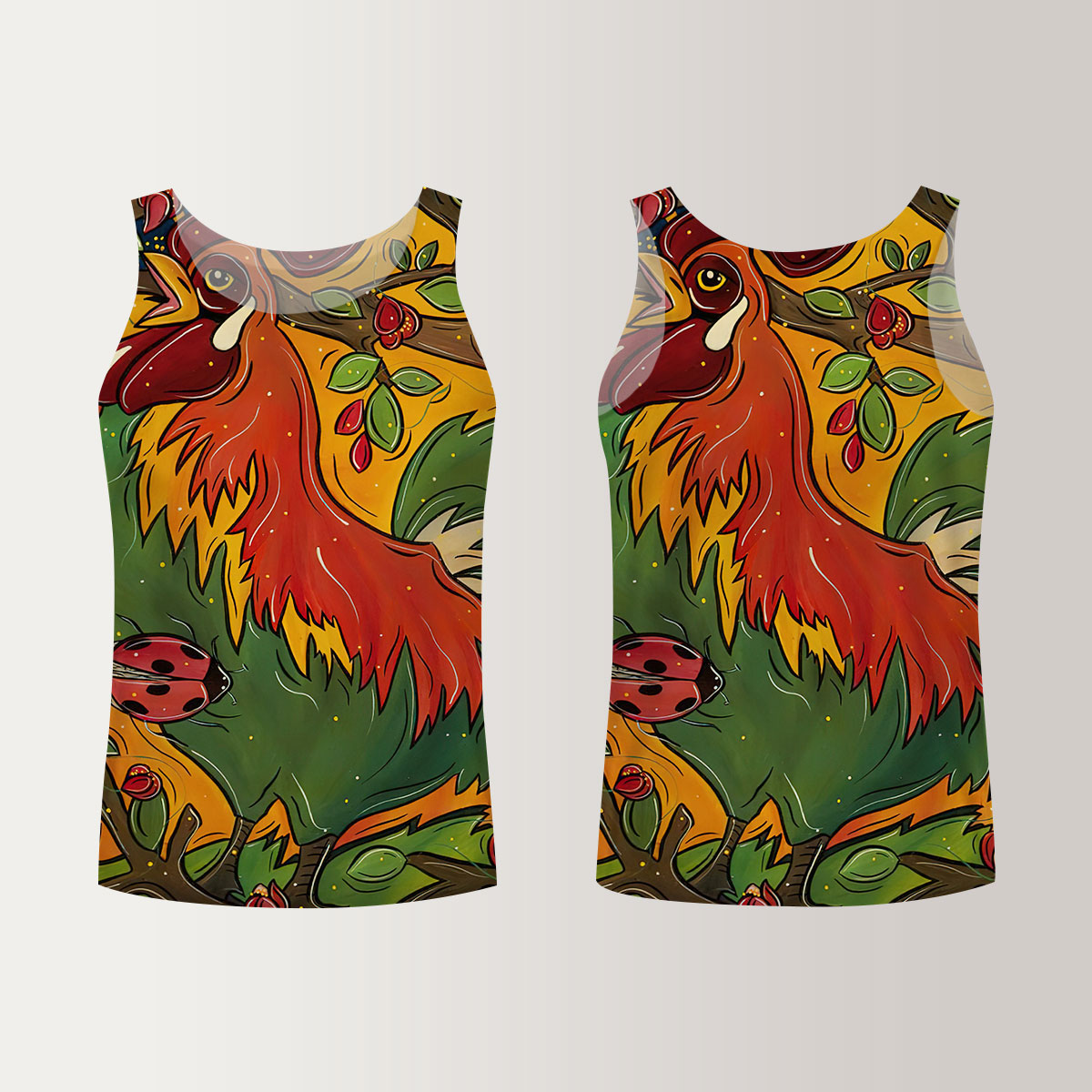 Chicken And Trees Unisex Tank Top