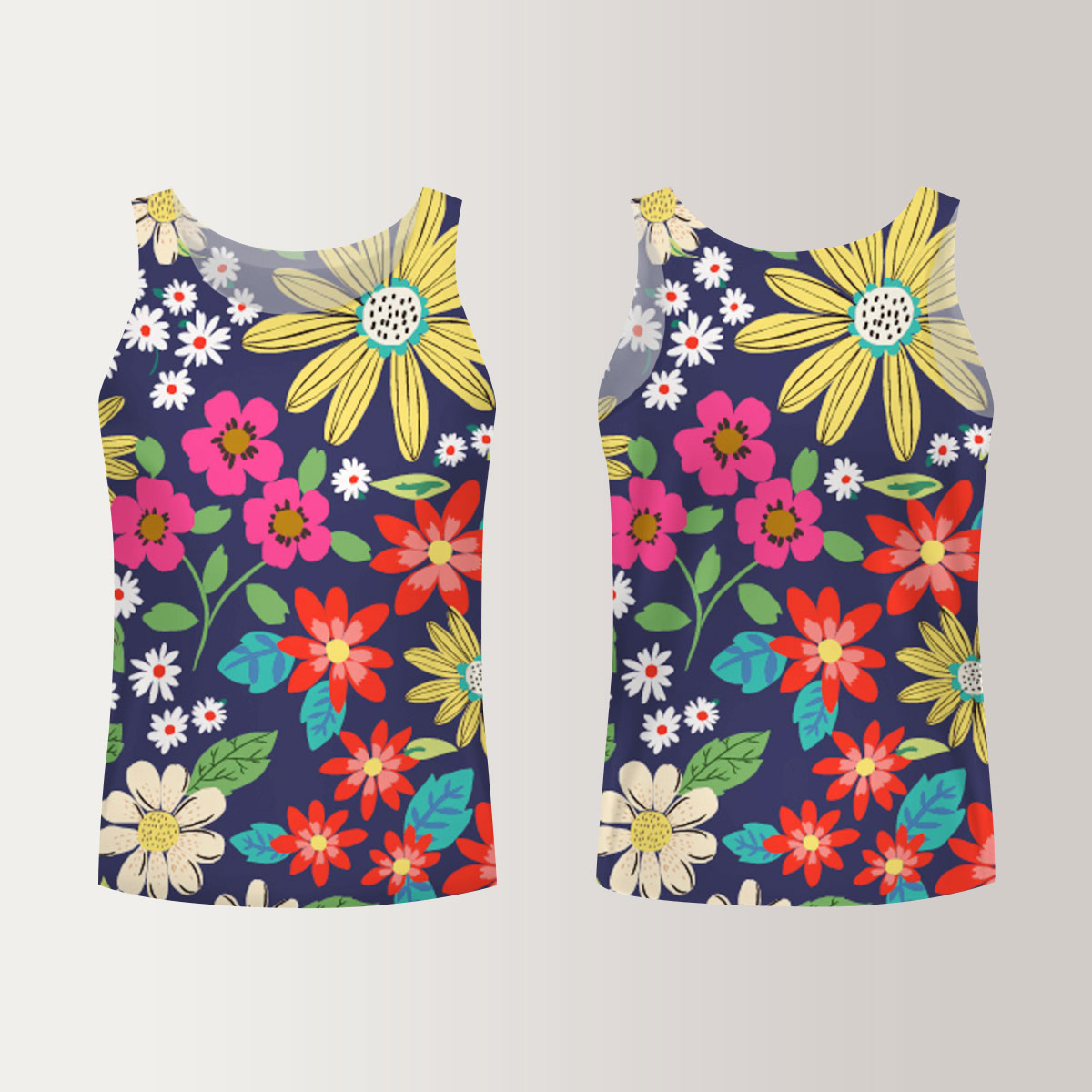 Colorful Daisy Unisex Tank Top