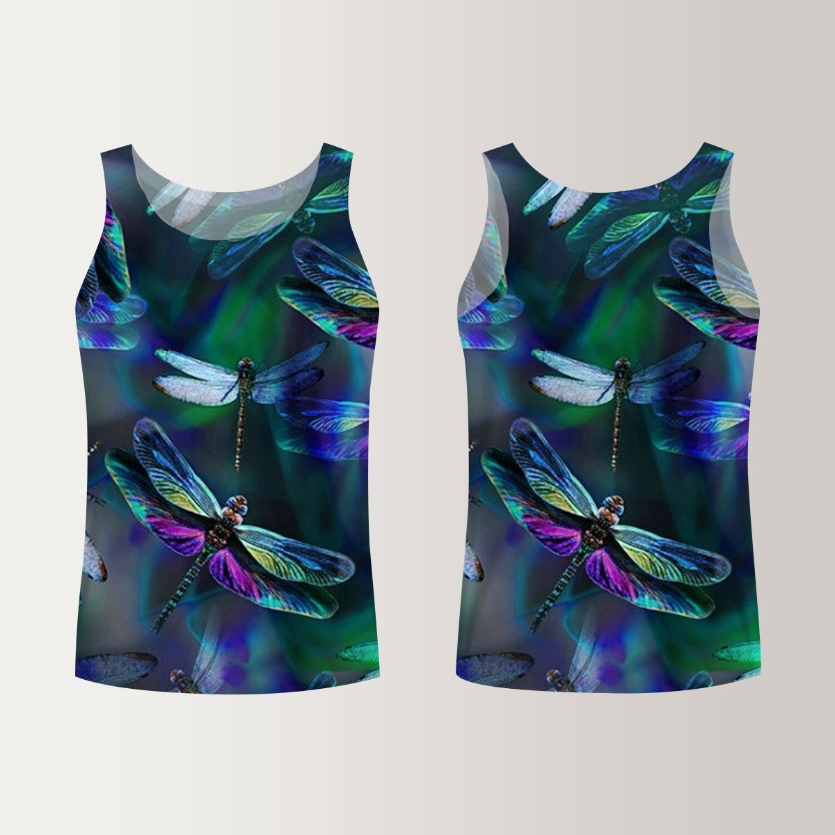 Colorful Dragonfly Unisex Tank Top