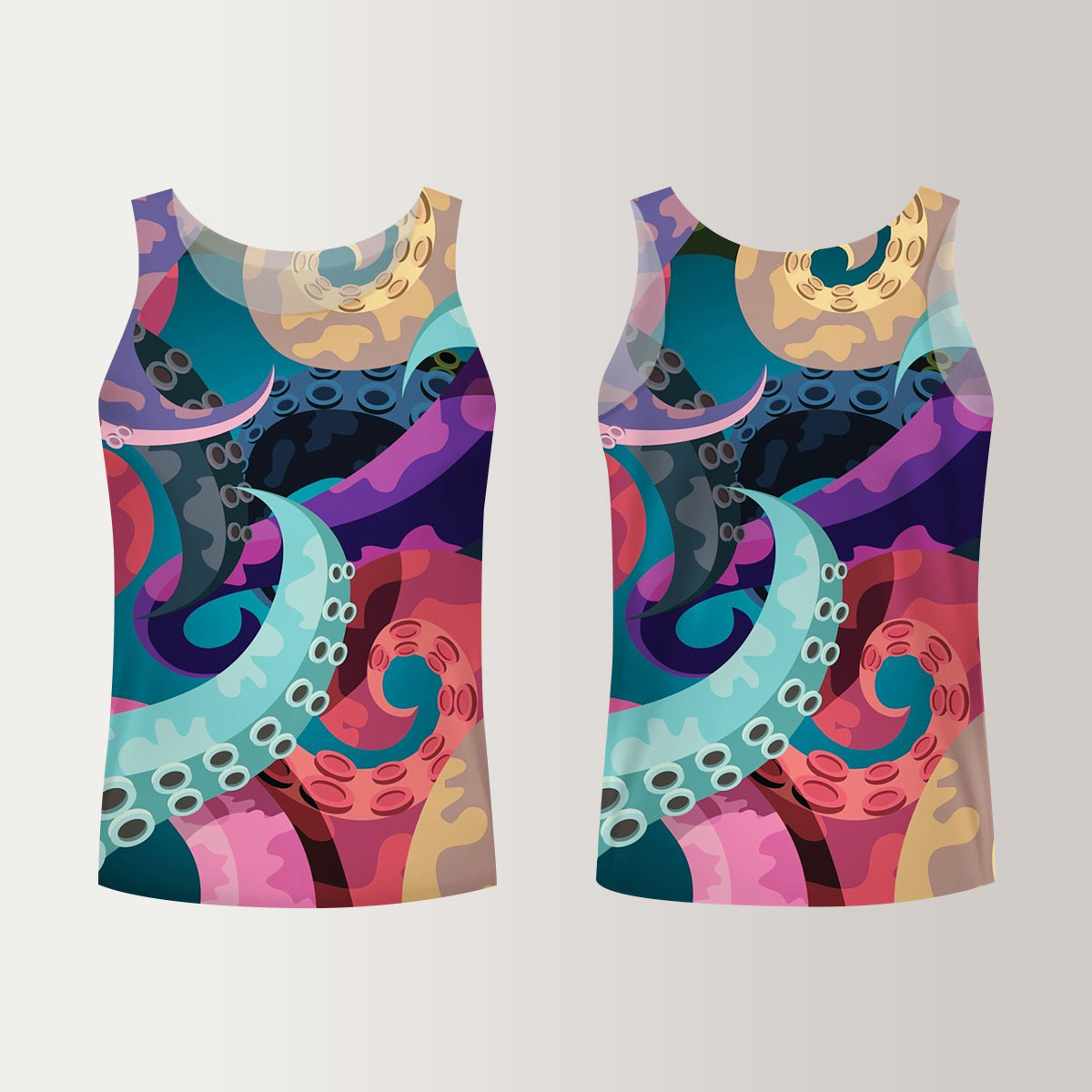 Colorful Octopus Unisex Tank Top