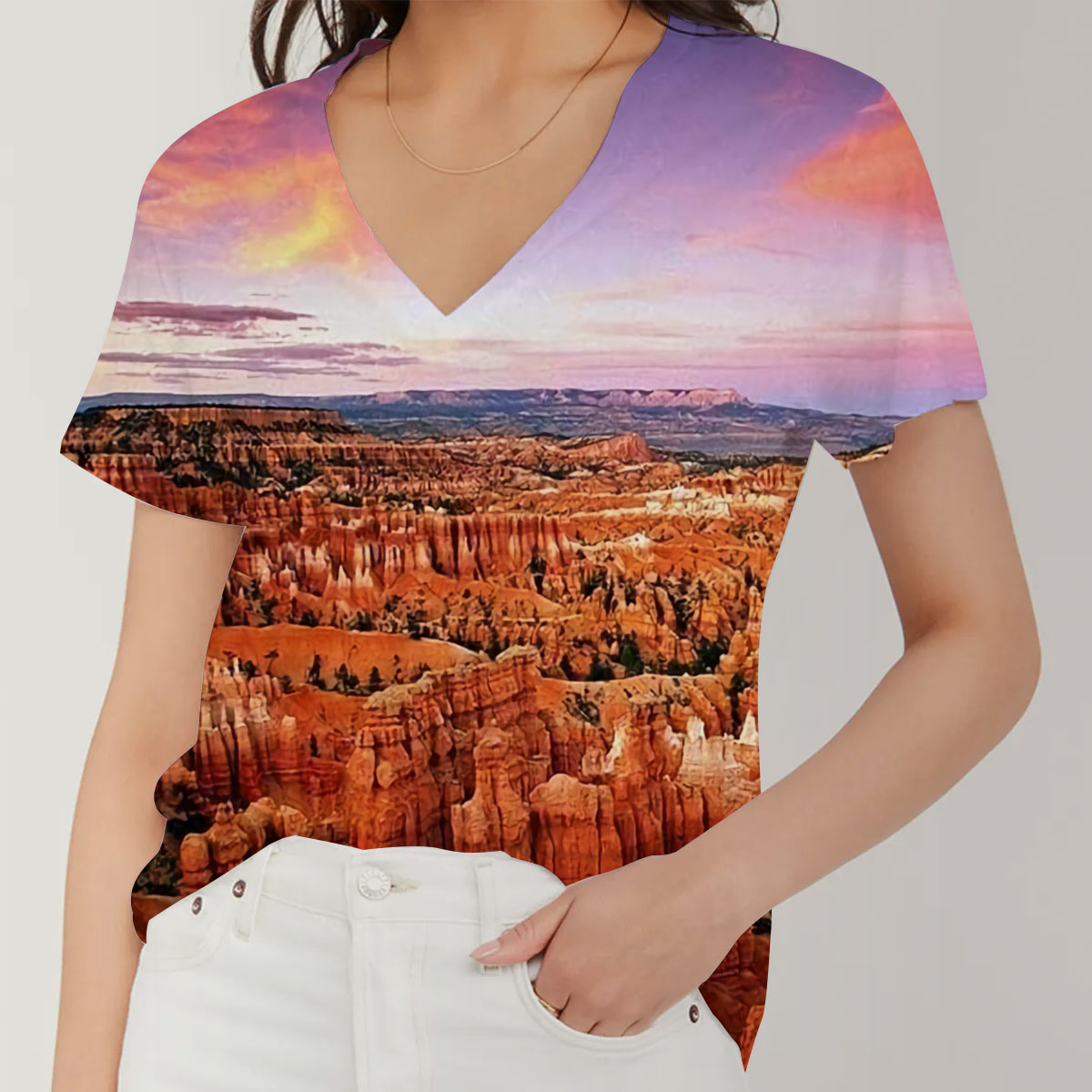 Canyon National Park V-Neck Women's T-Shirt