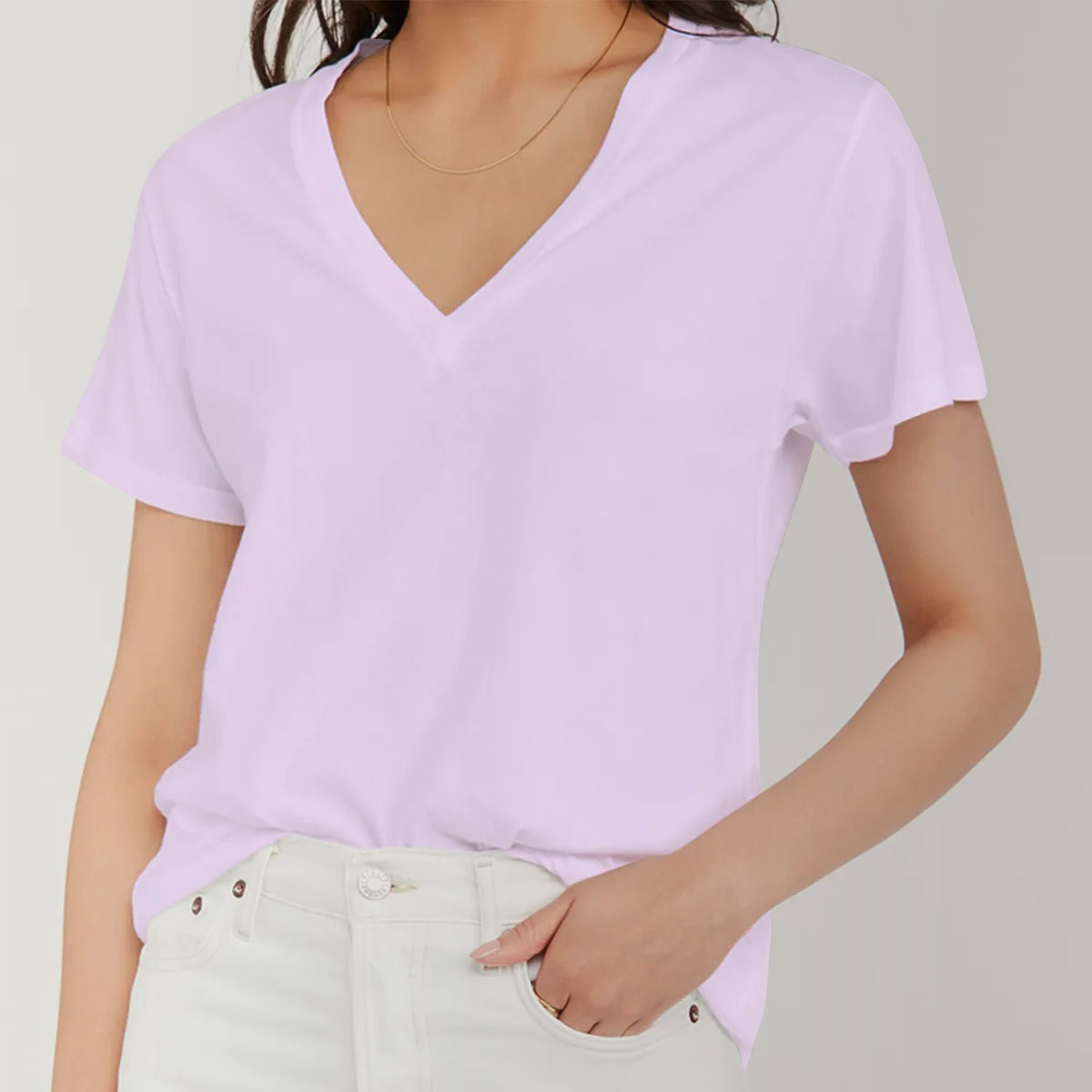 Classic Purple Butterfly pillow V-Neck Women's T-Shirt