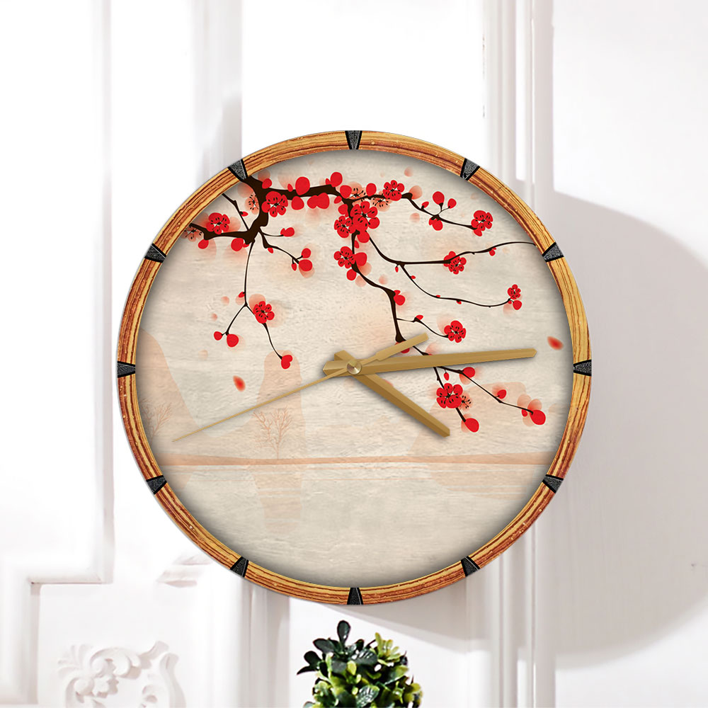 Cherry Blossom Wall Clock