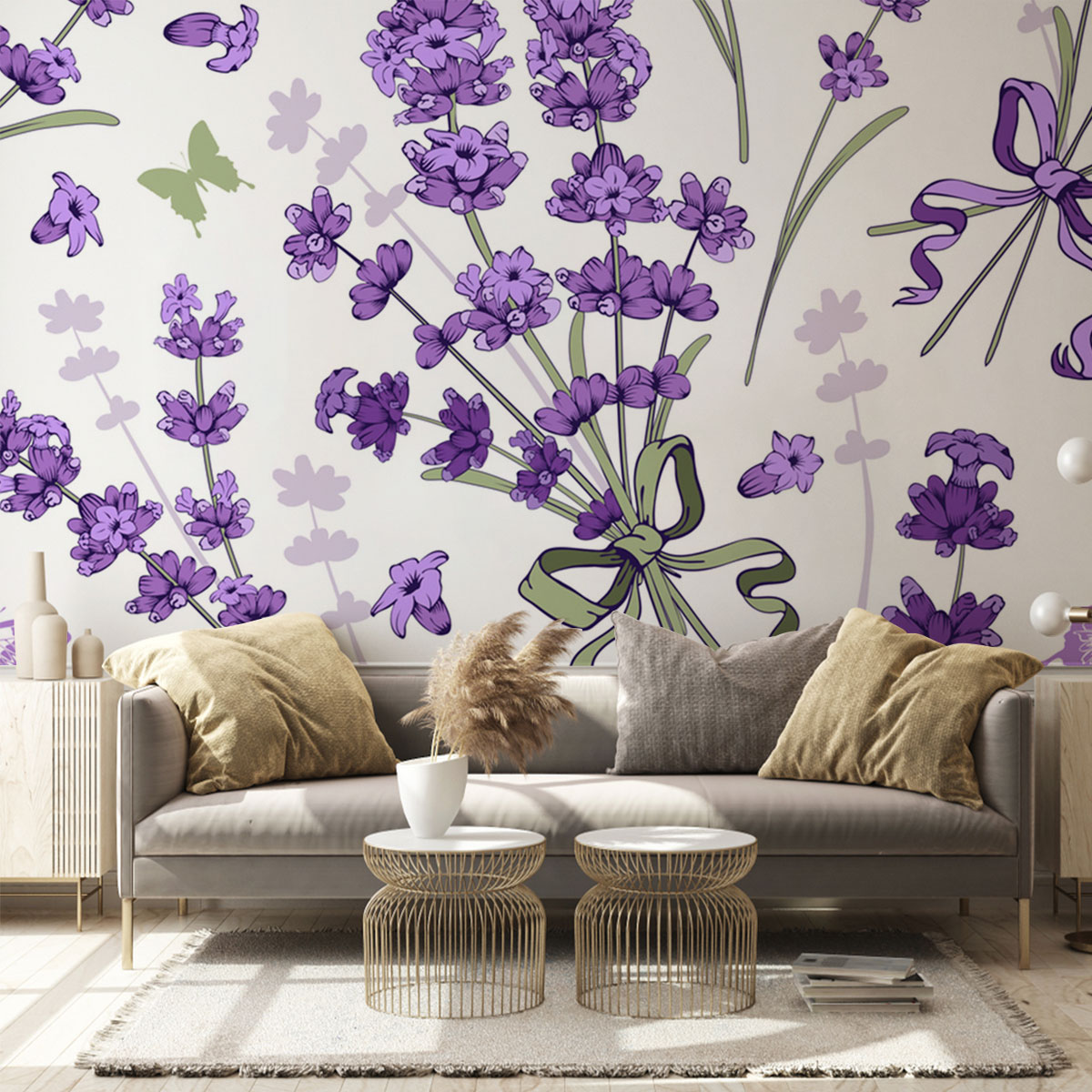 Classic Purple Lavender Wall Mural