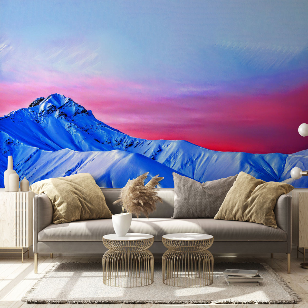 Colorful Mountain Wall Mural