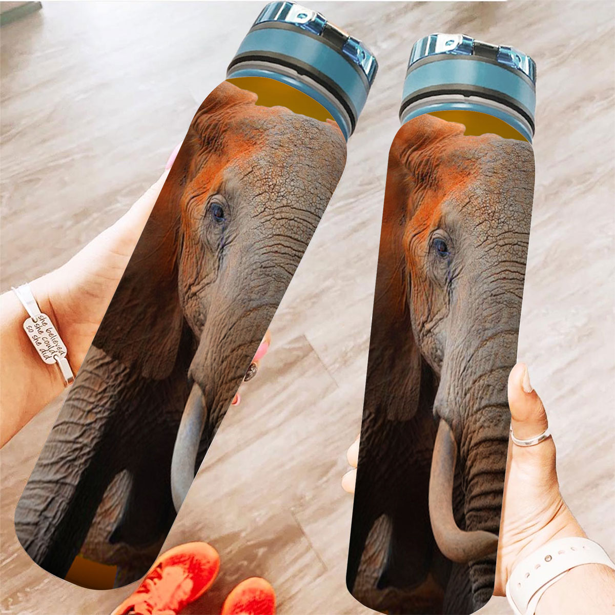 Brown Wild Elephant Tracker Bottle