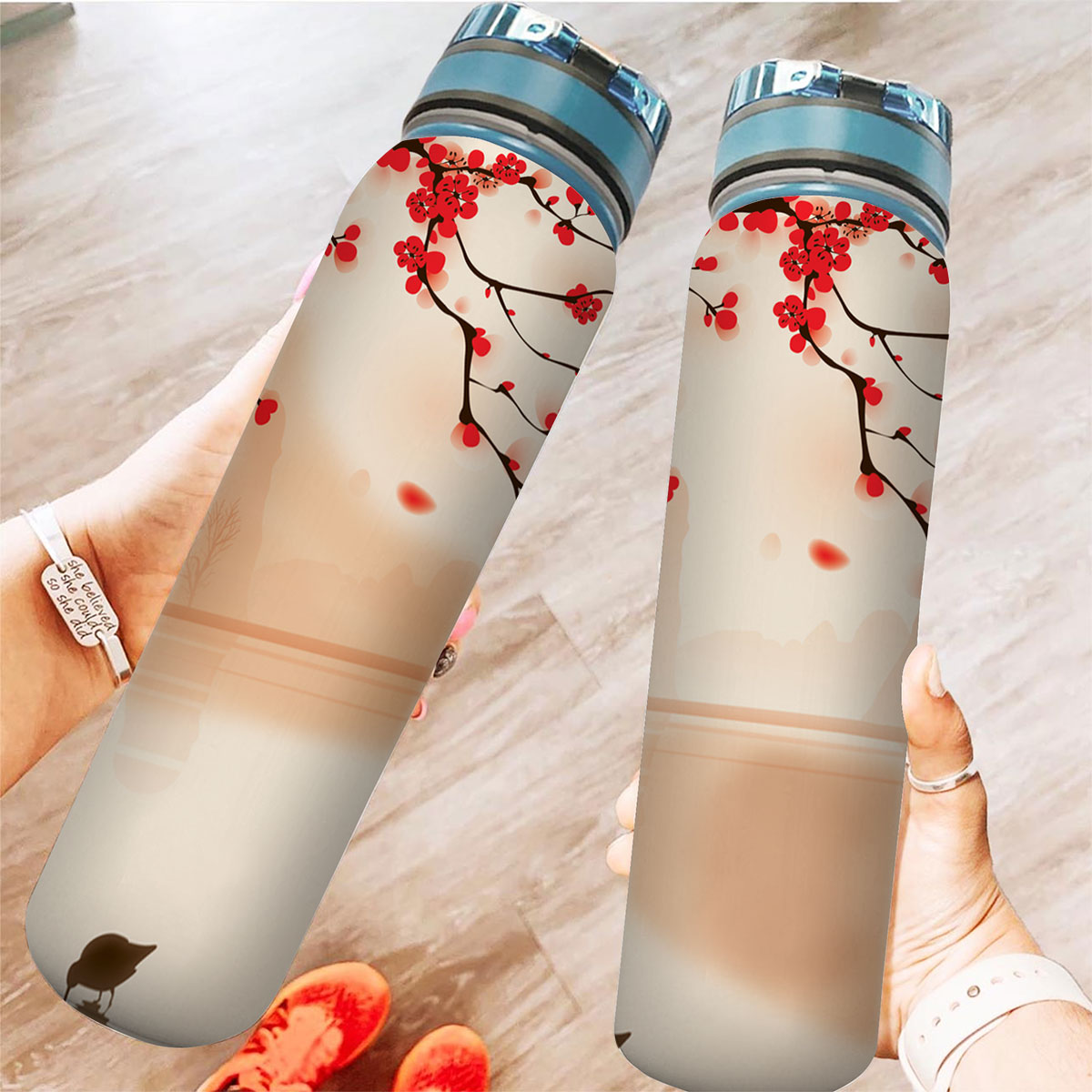 Cherry Blossom Tracker Bottle