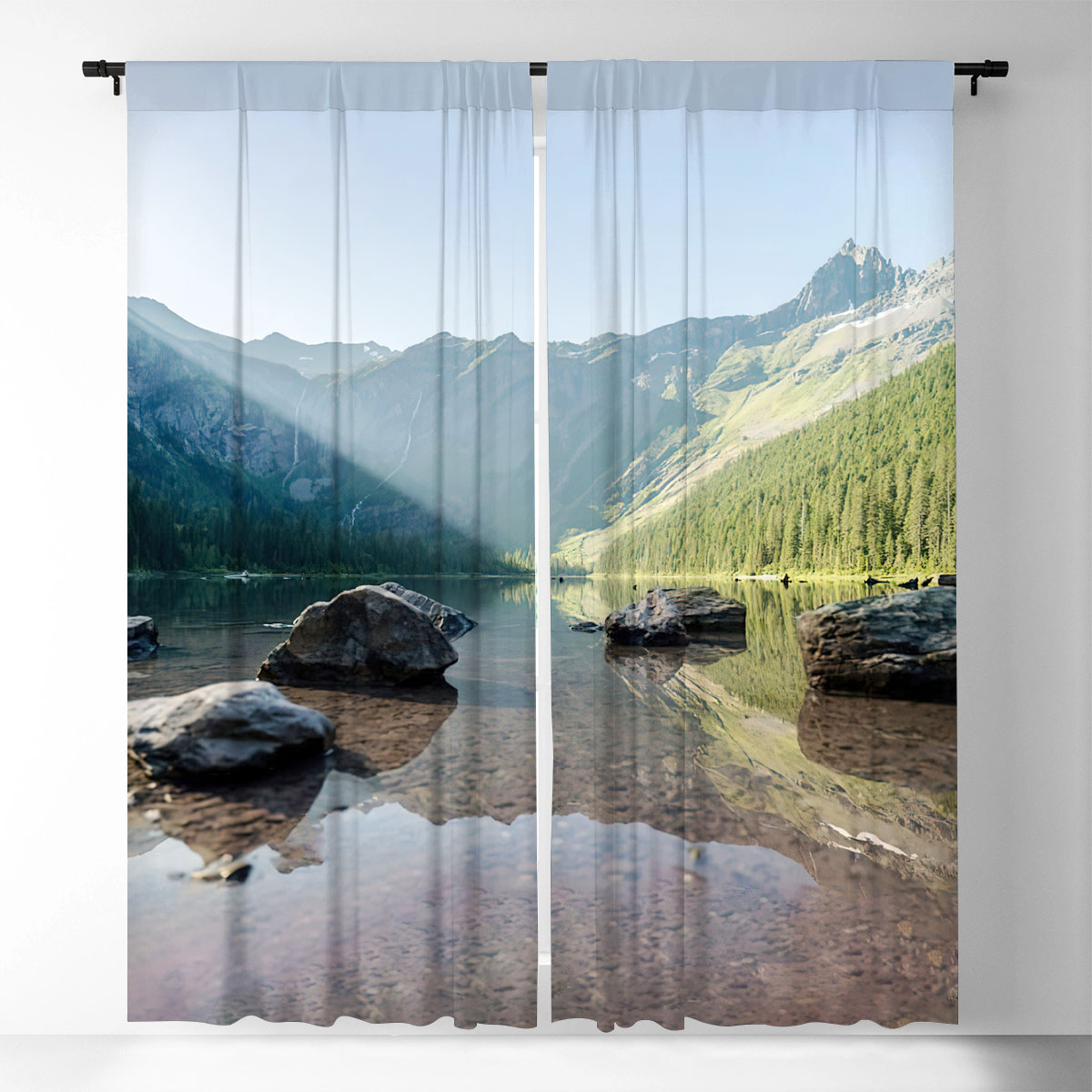Briksdal Glacier Window Curtain
