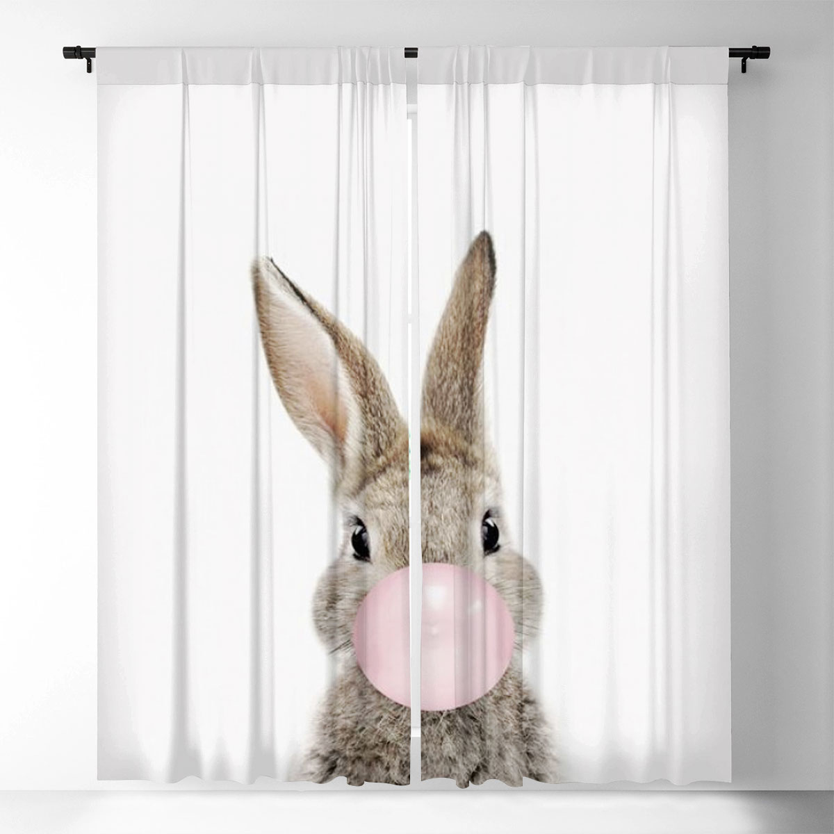 Bubblegum Bunny Window Curtain