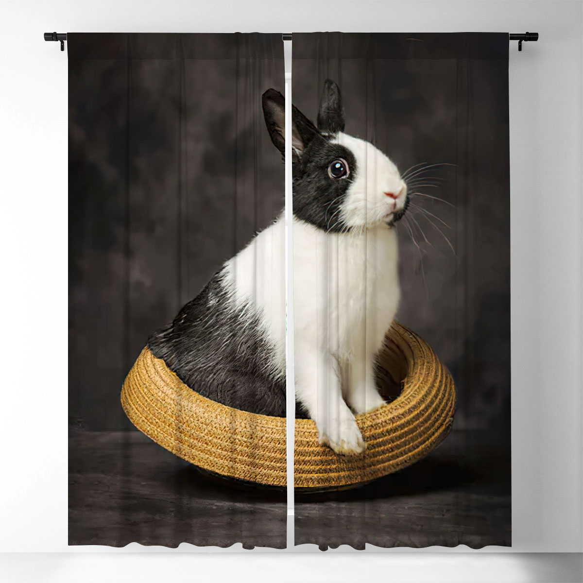 Charming Bunny Window Curtain