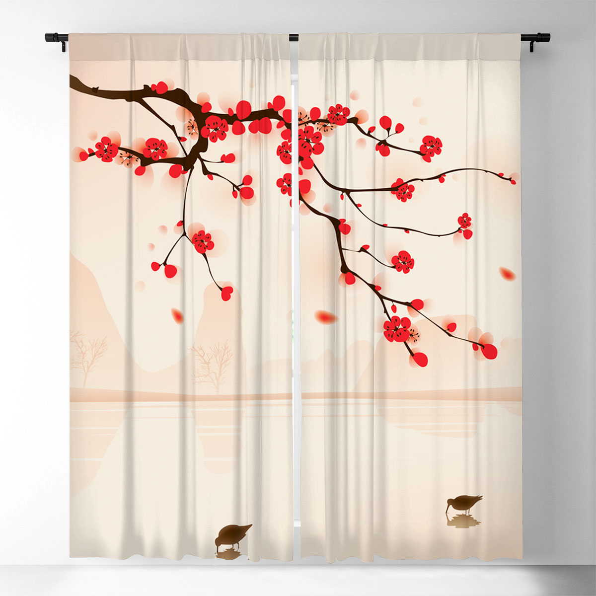 Cherry Blossom Window Curtain